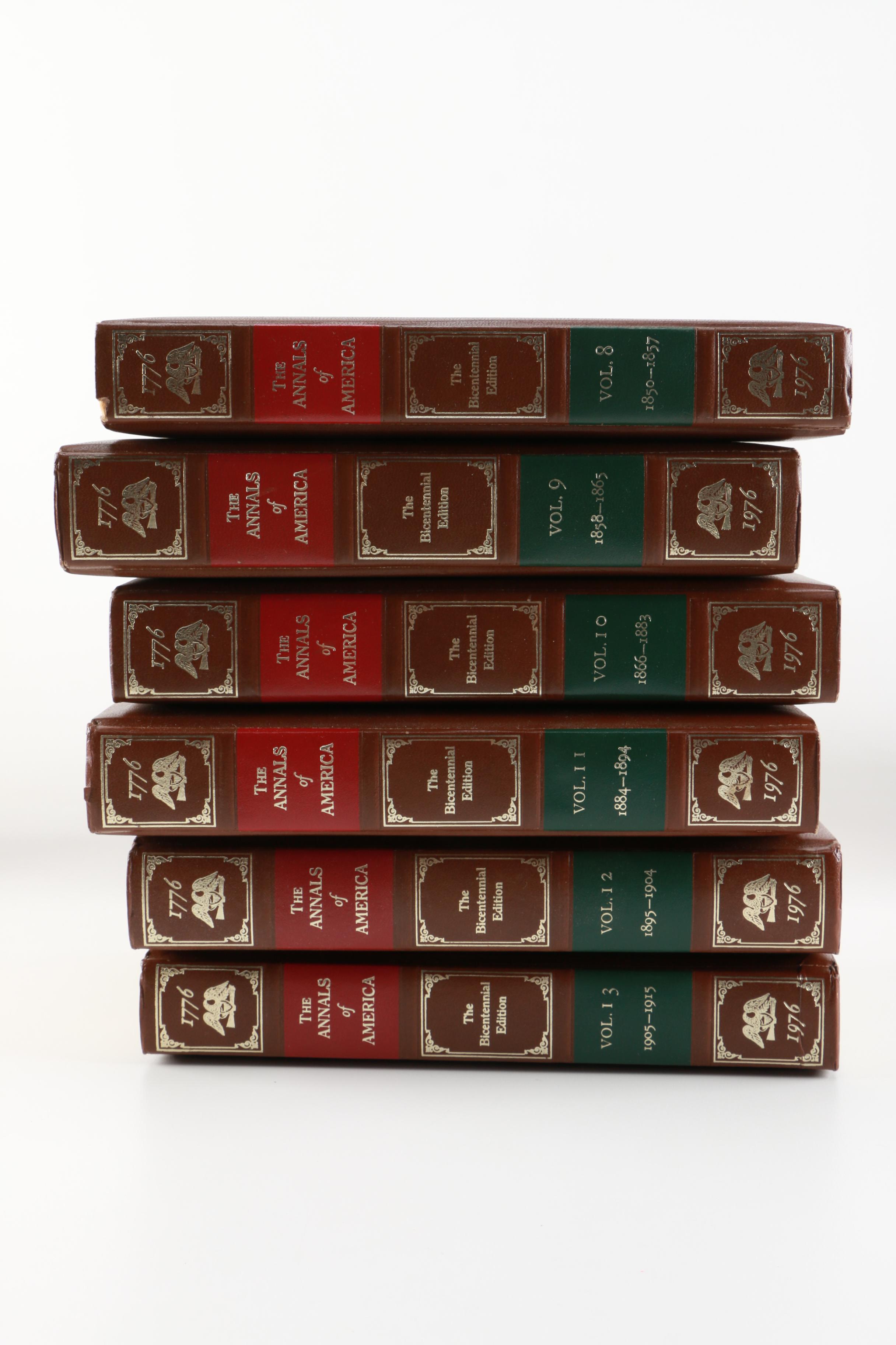 "The Annals of America The Bicentennial Edition 1776-1976"