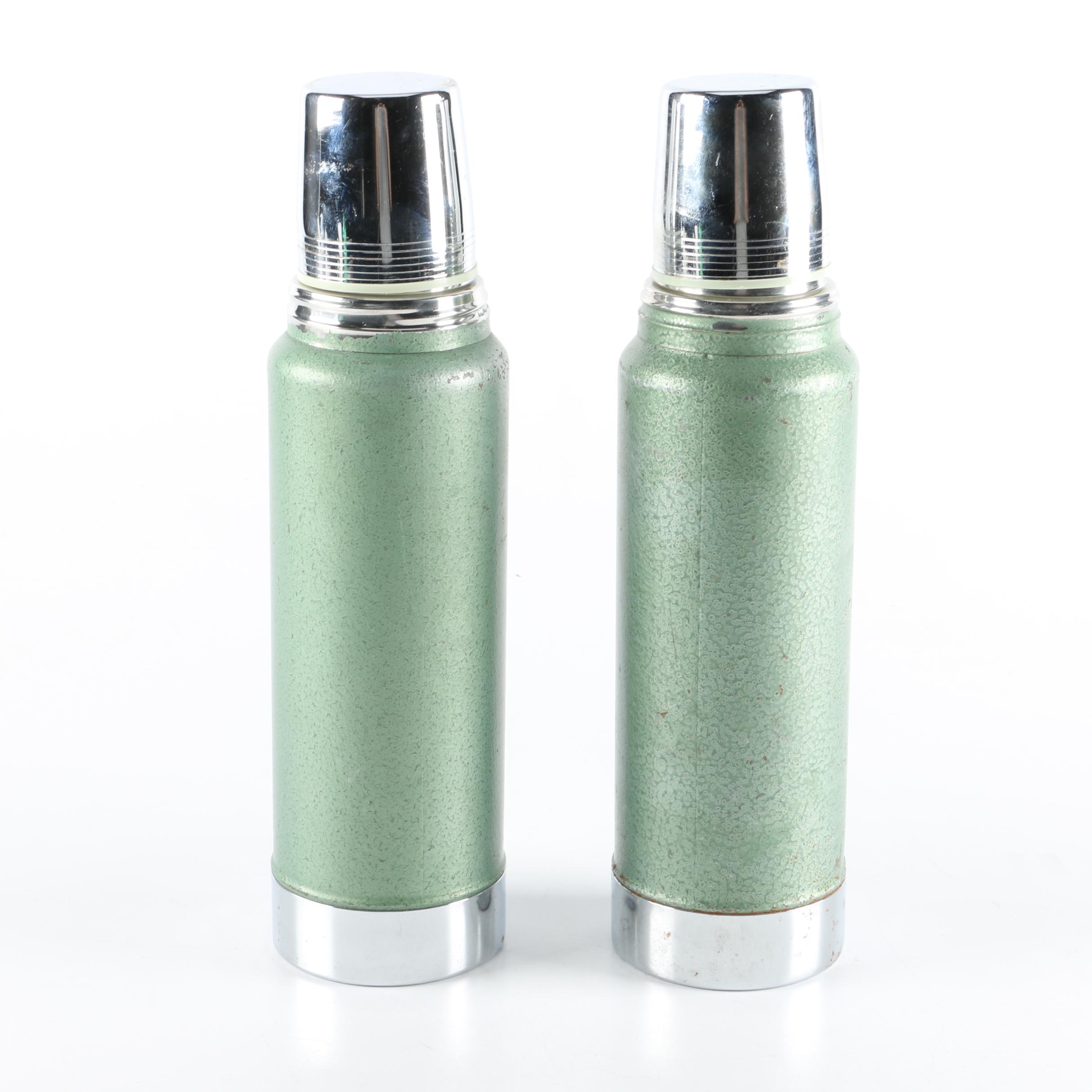 Two Vintage Stanley Thermoses