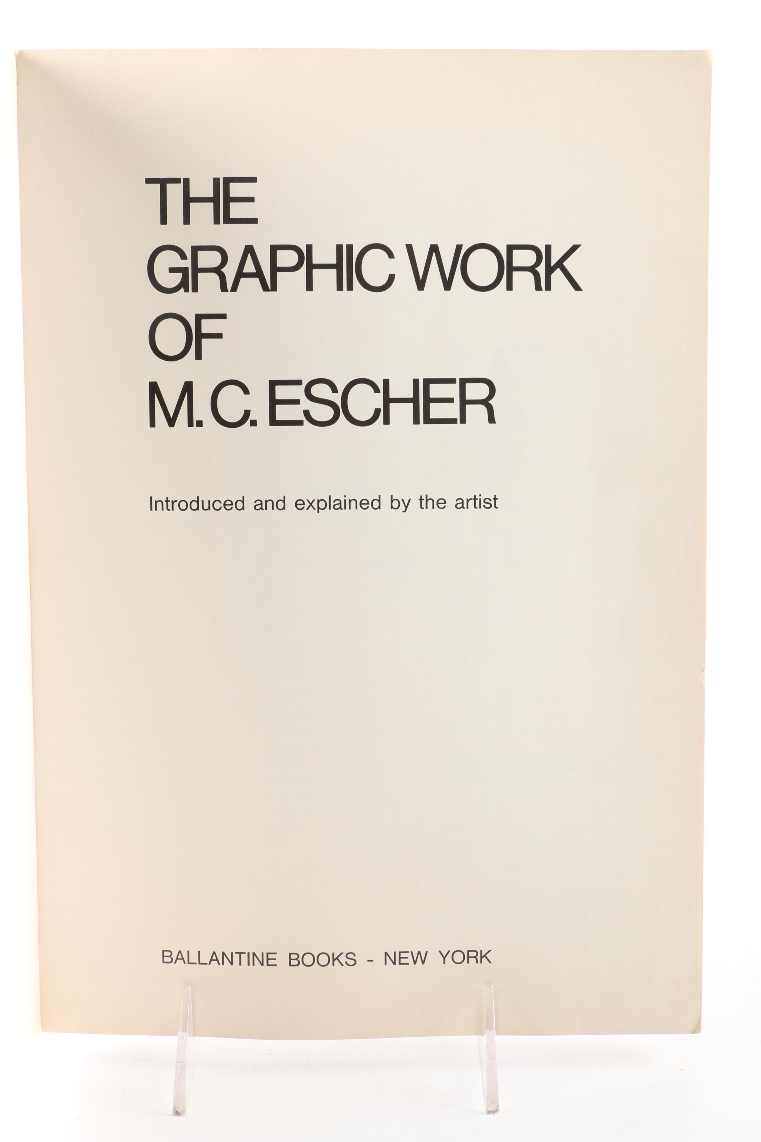 Collection of M.C. Escher Books including "Grafiek En Tekeningen"