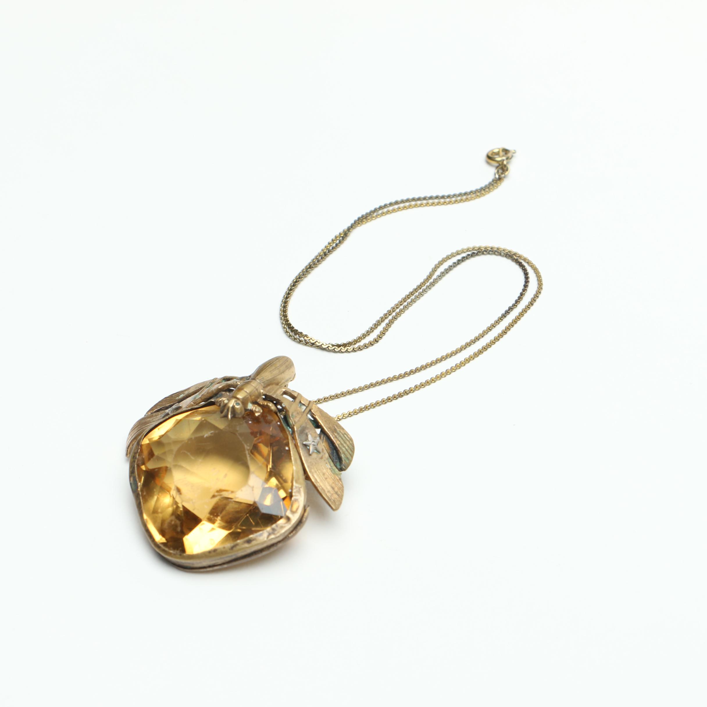 Assorted Costume Jewelry Including Pendants