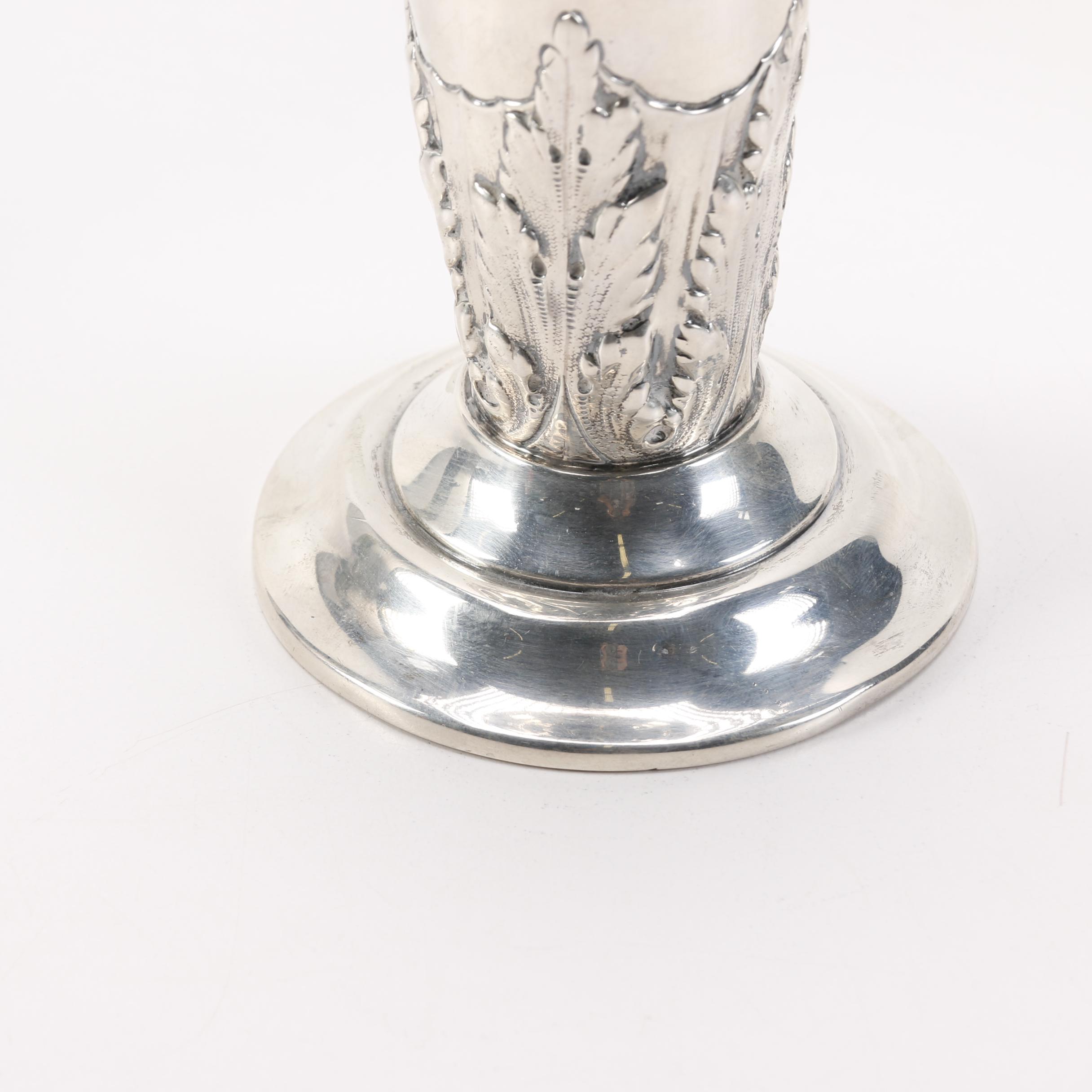 Black, Star & Frost Sterling Silver Vase
