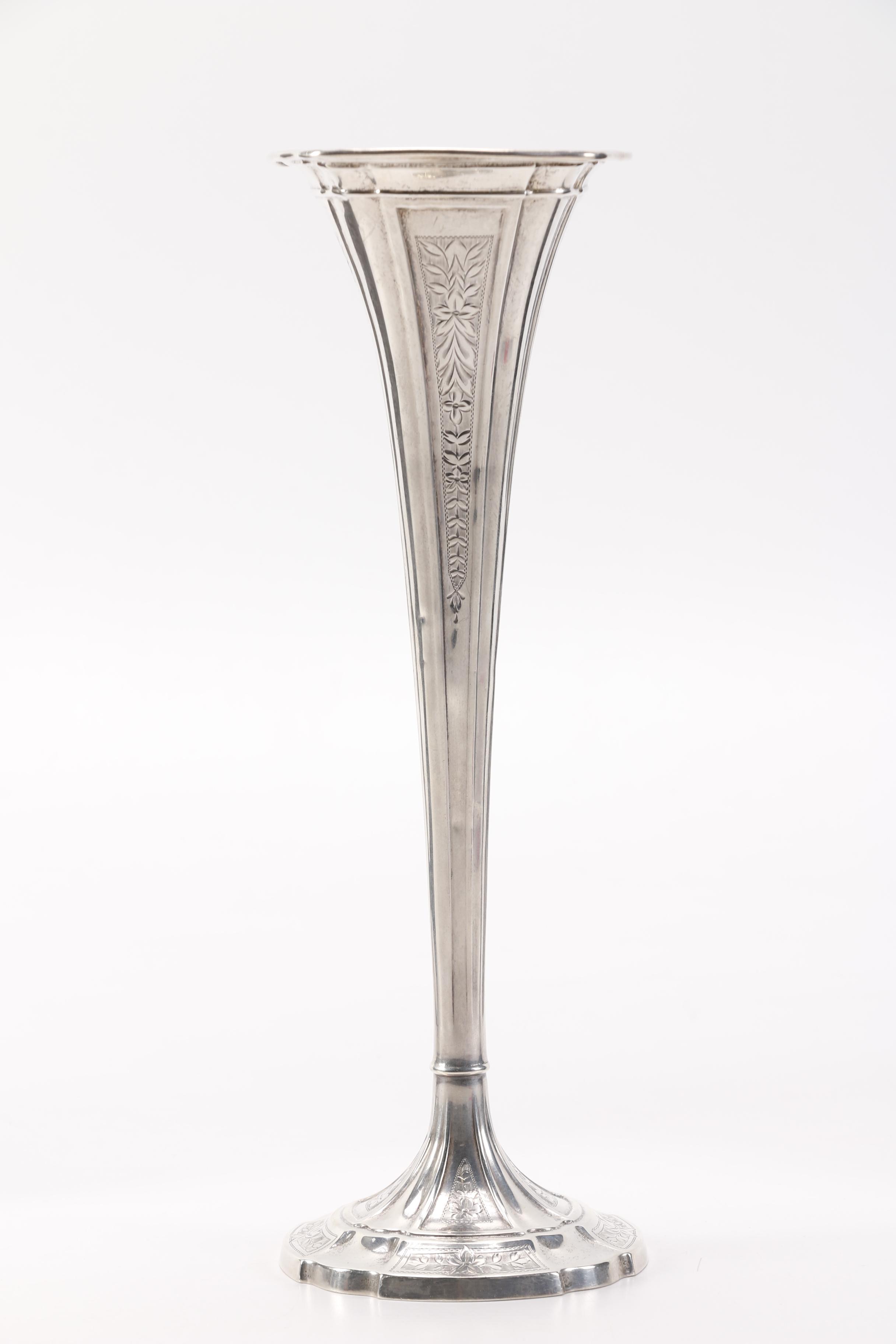 Webster Company Art Nouveau Sterling Silver Vase