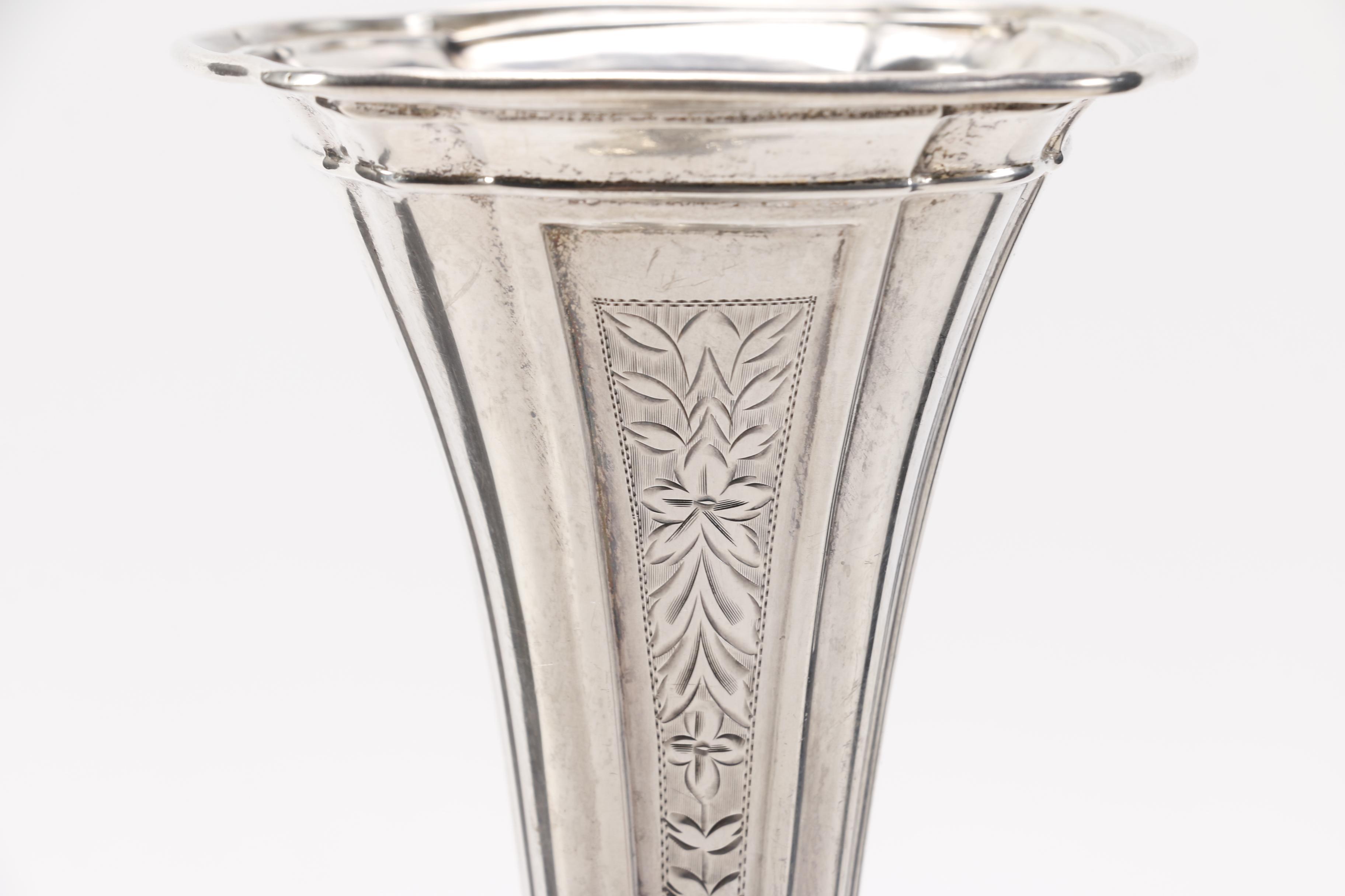 Webster Company Art Nouveau Sterling Silver Vase