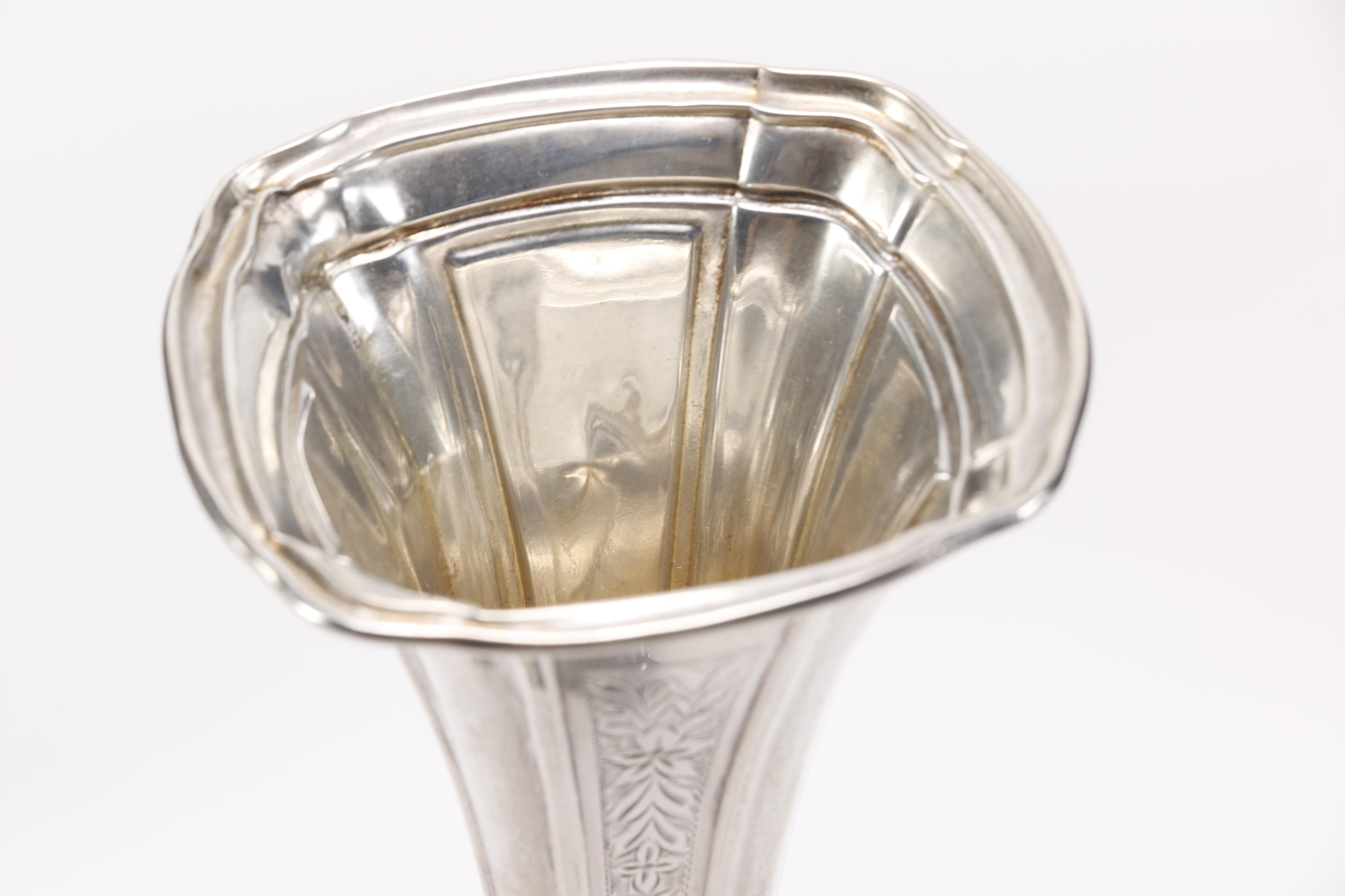 Webster Company Art Nouveau Sterling Silver Vase