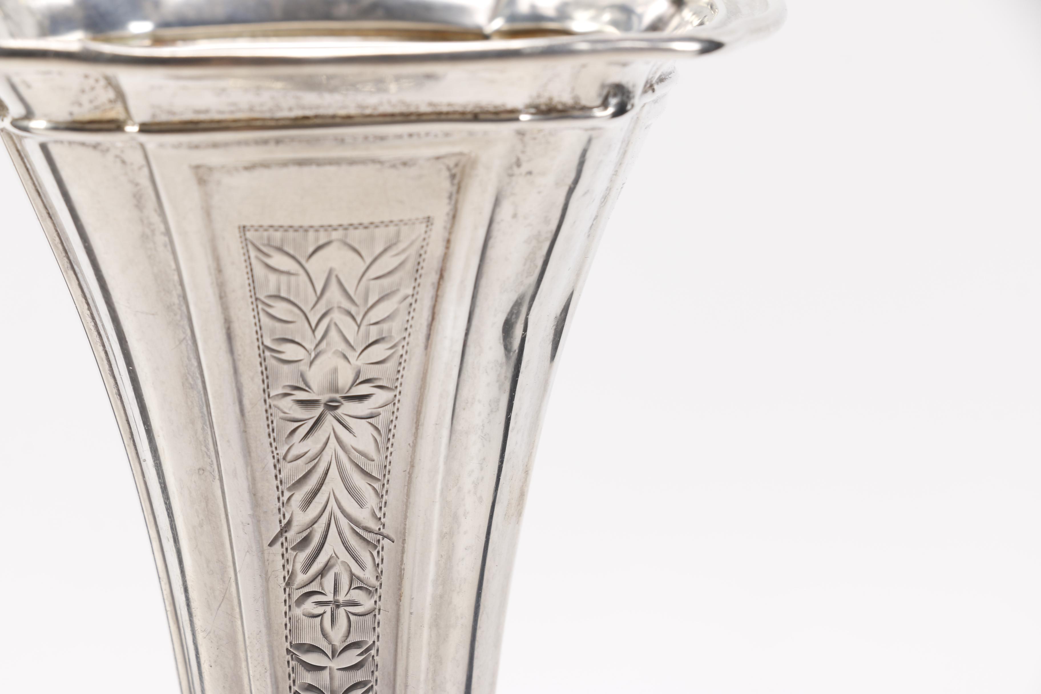 Webster Company Art Nouveau Sterling Silver Vase