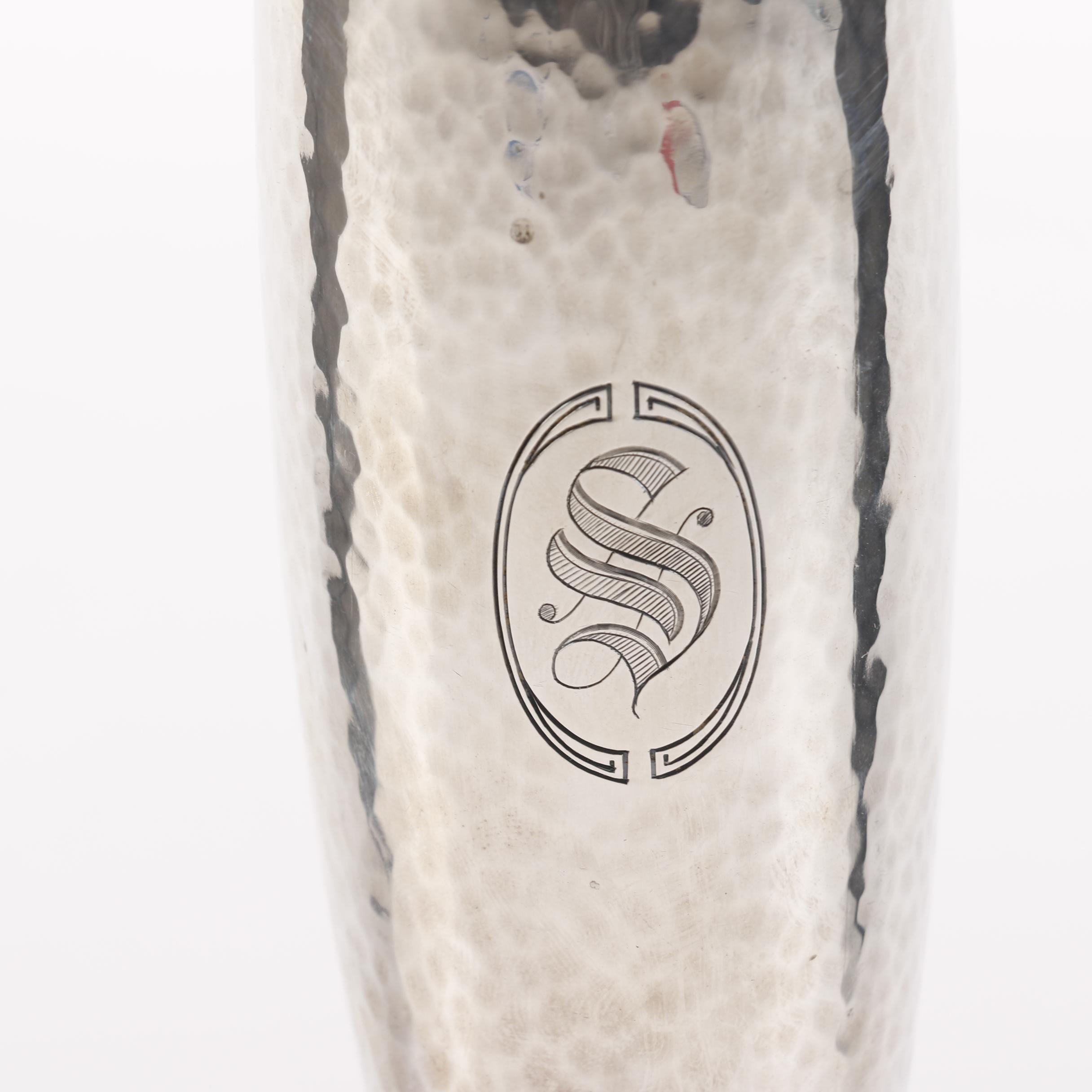 La Pierre Hand Hammered Sterling Silver Champagne Flute