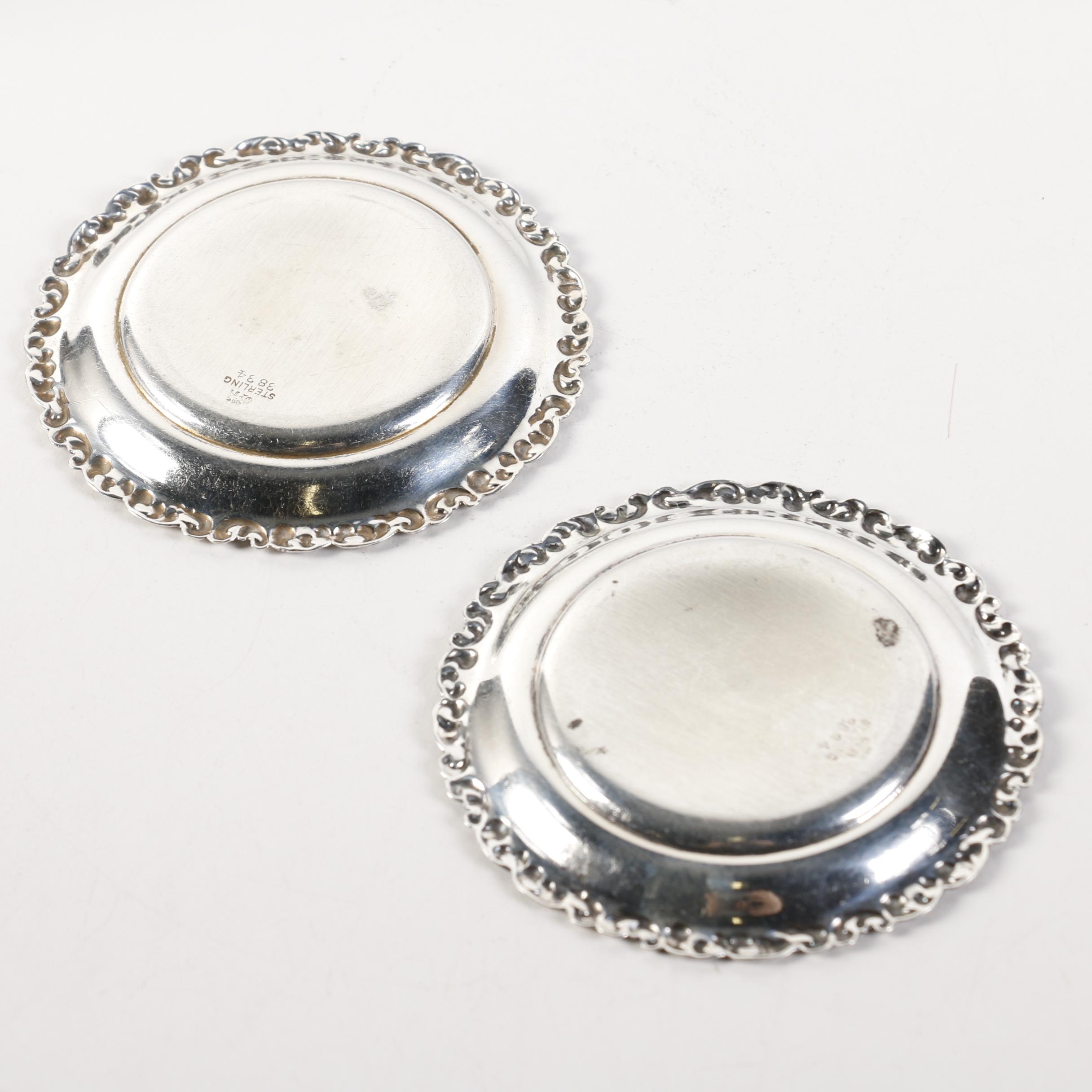 Sterling Silver Heart Shaped Trinket Boxes and Other Sterling