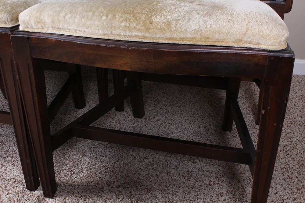 Hepplewhite Style Shield Back Dining Chairs by Ethan Allen