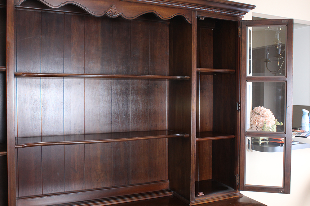 Queen Anne Style Sideboard and China Cabinet by Ethan Allen