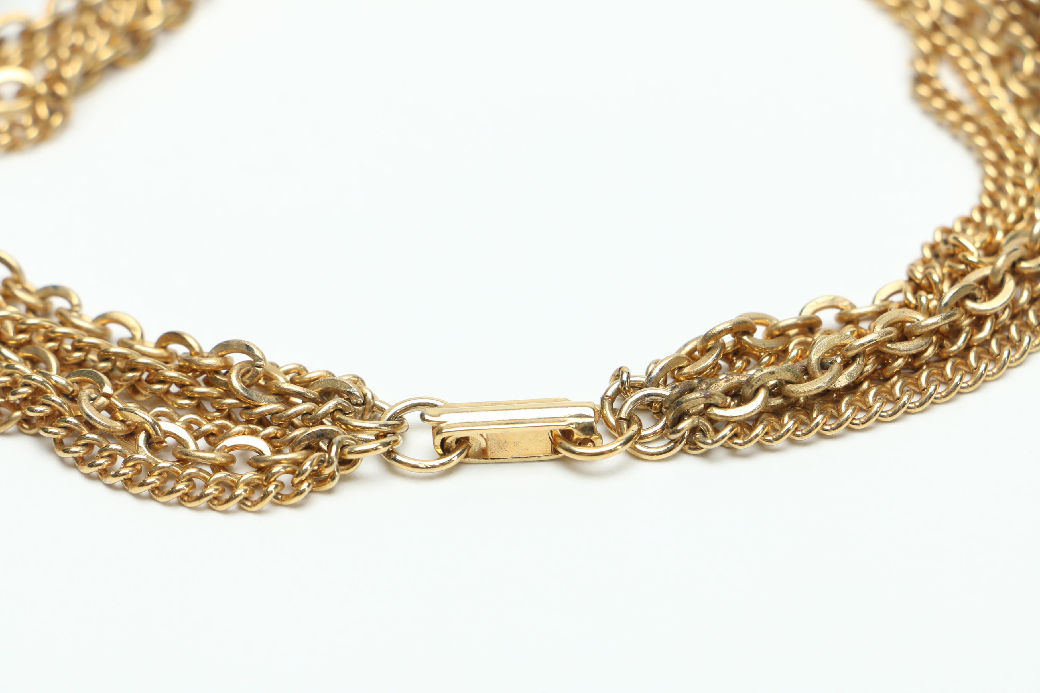 Gold Tone Costume Jewelry Assortment