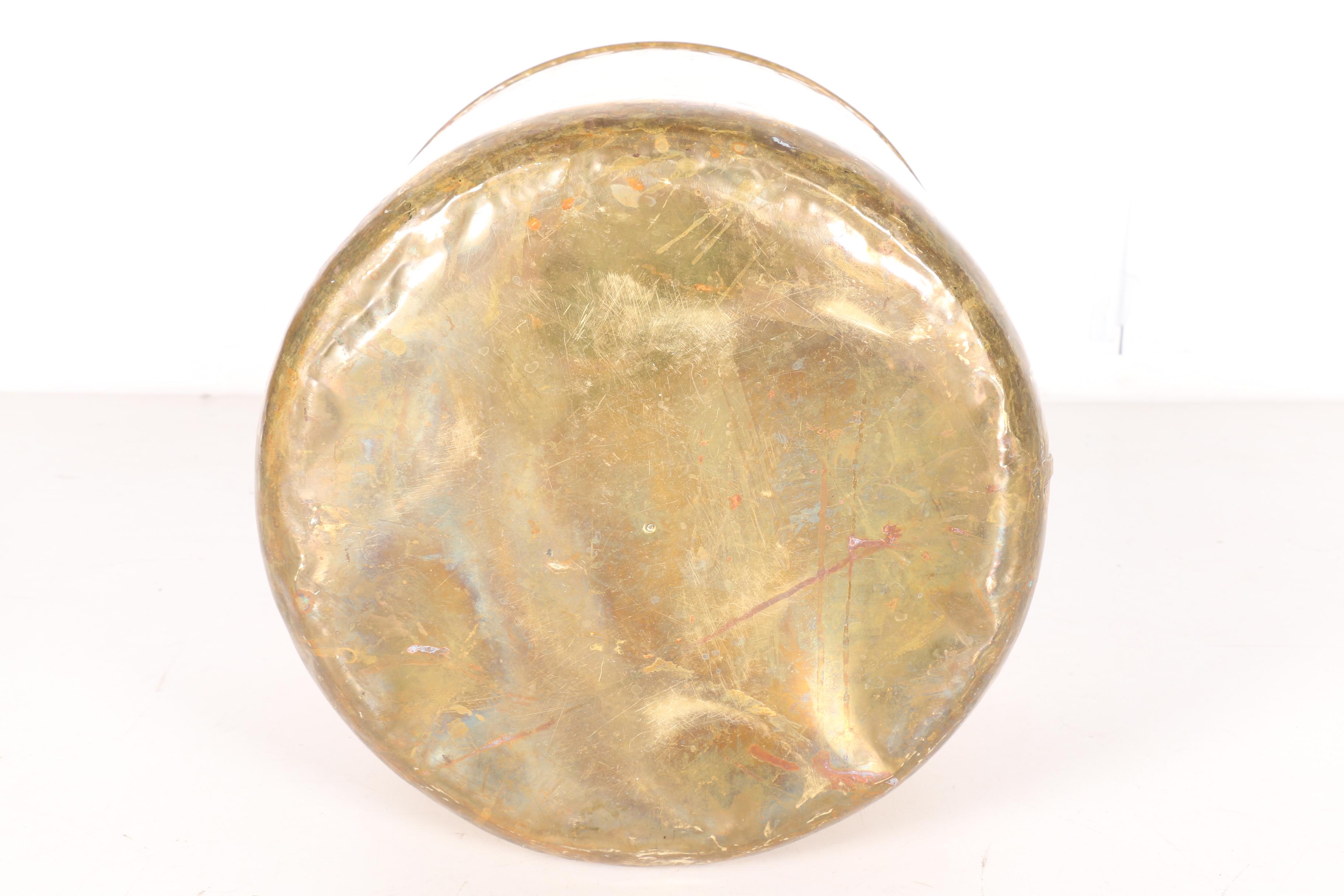 Hammered Brass Bucket