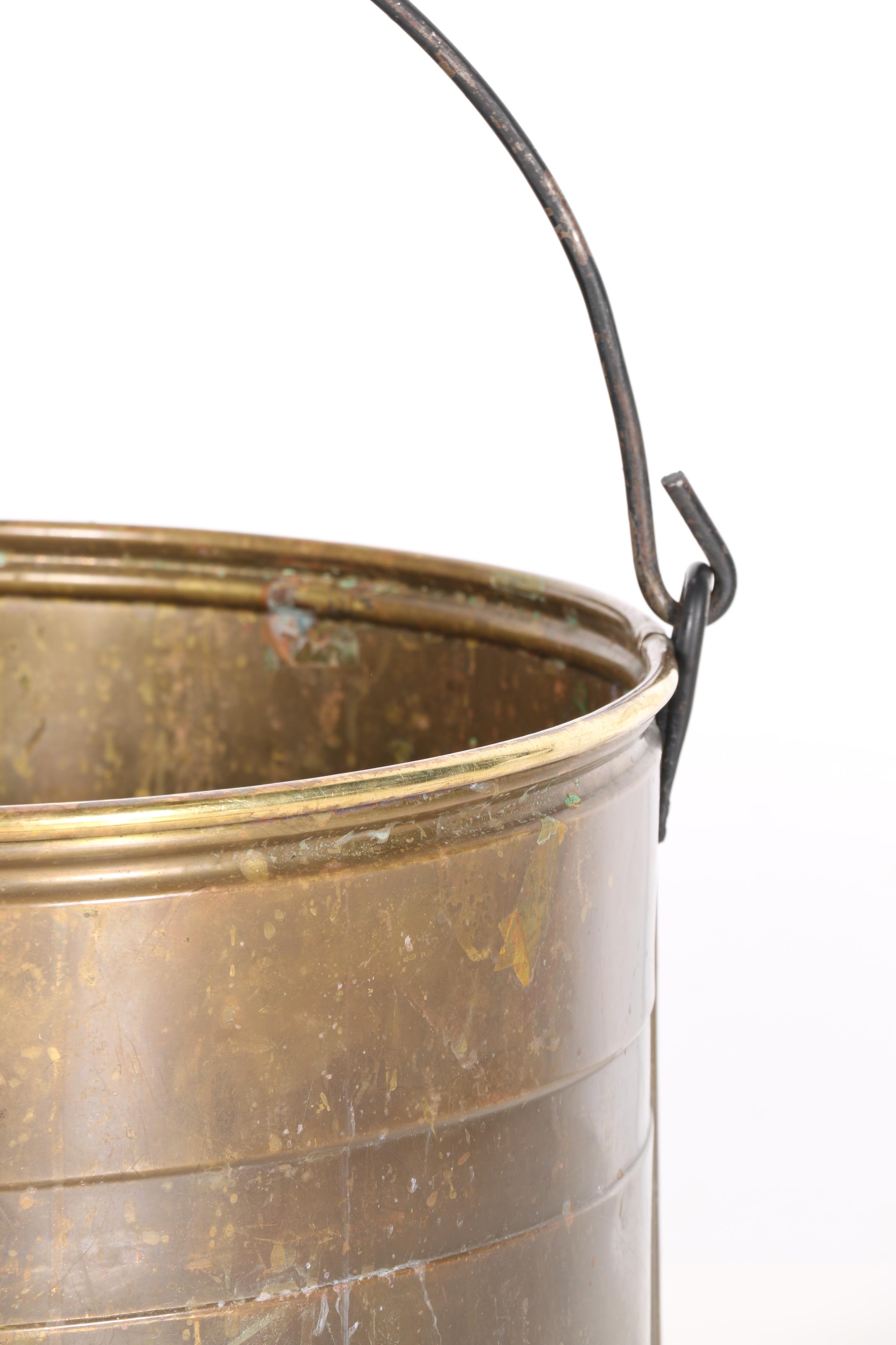 Vintage Brass Bucket
