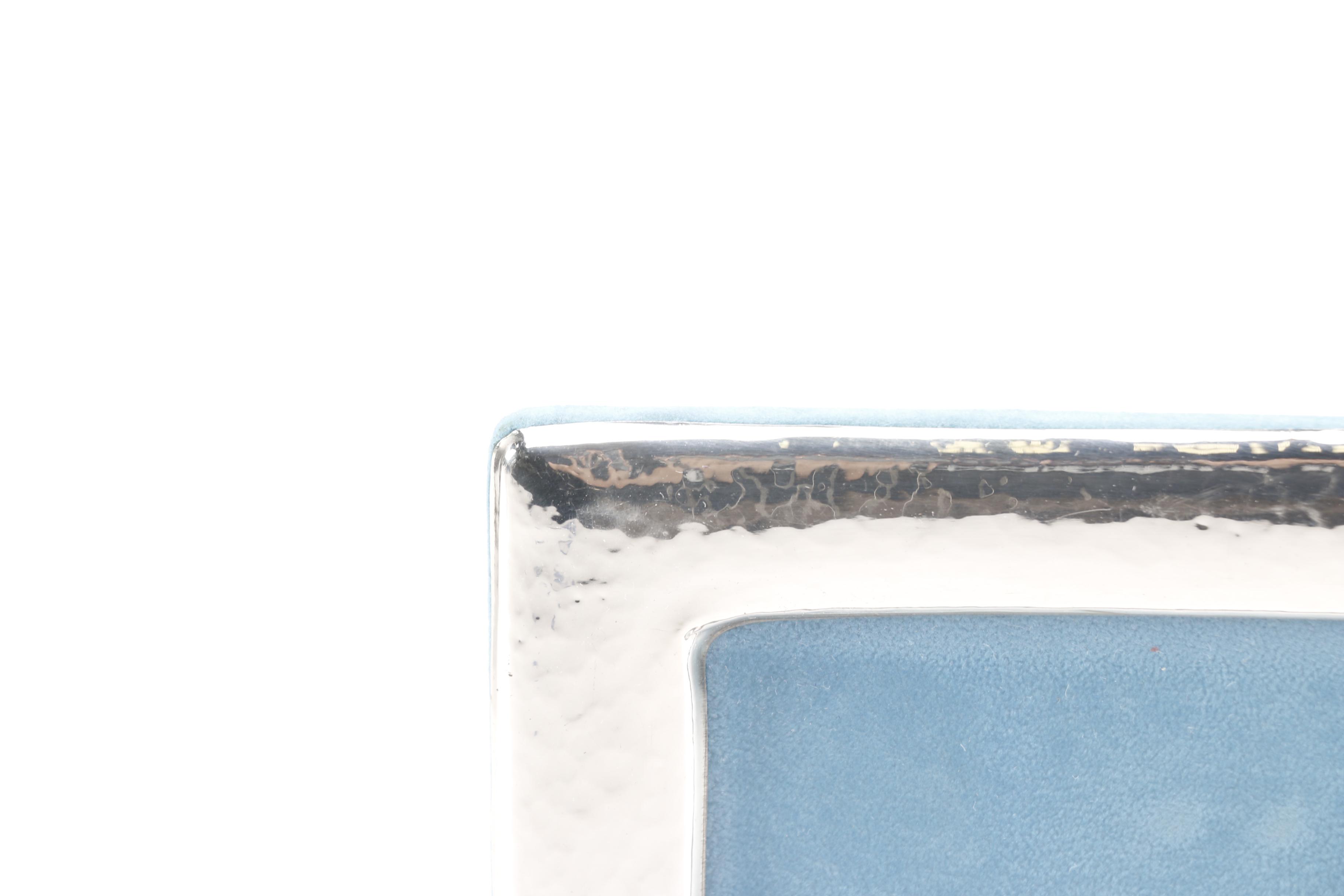 Sterling Silver Picture Frame With Decorative Fish