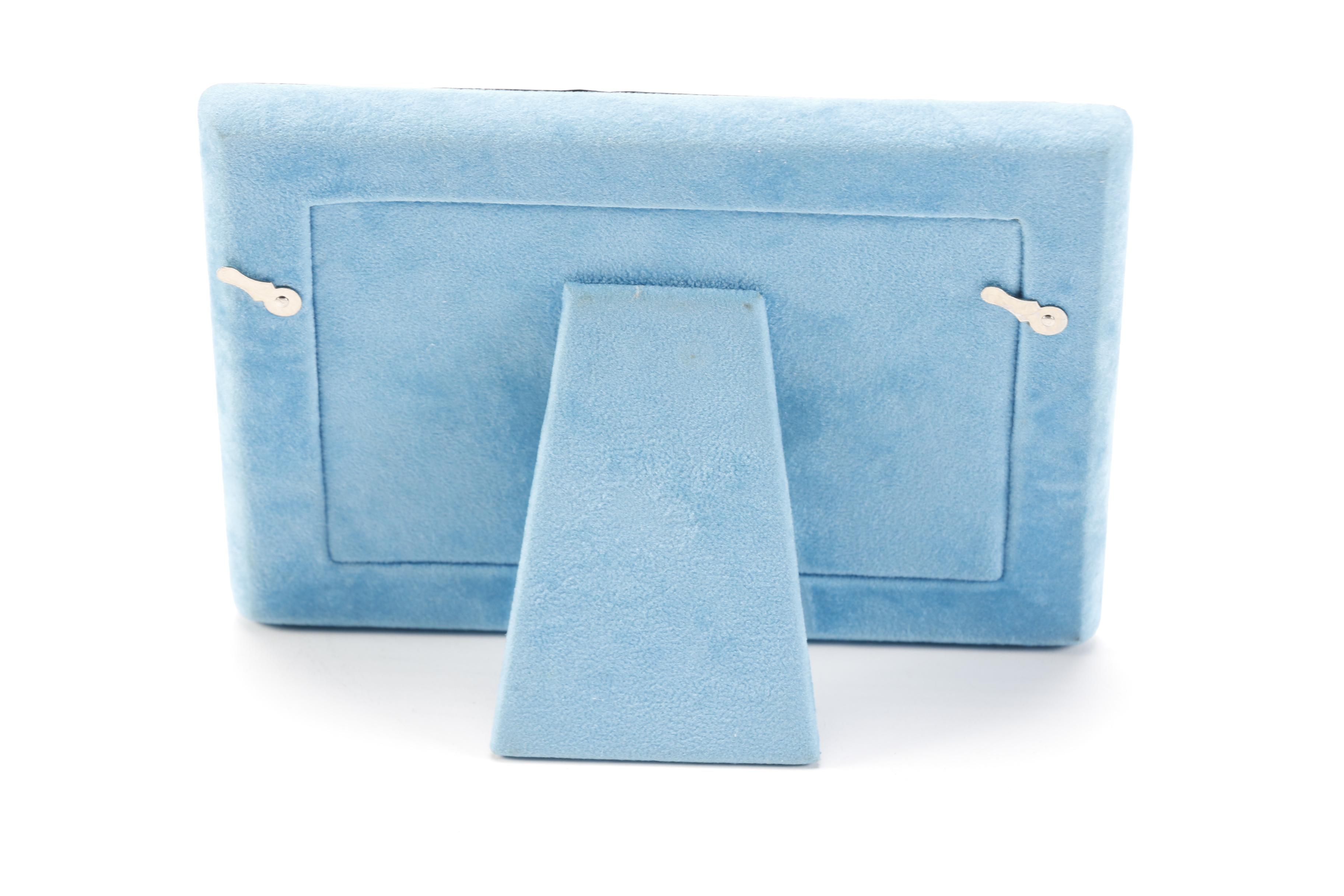 Sterling Silver Picture Frame With Decorative Fish