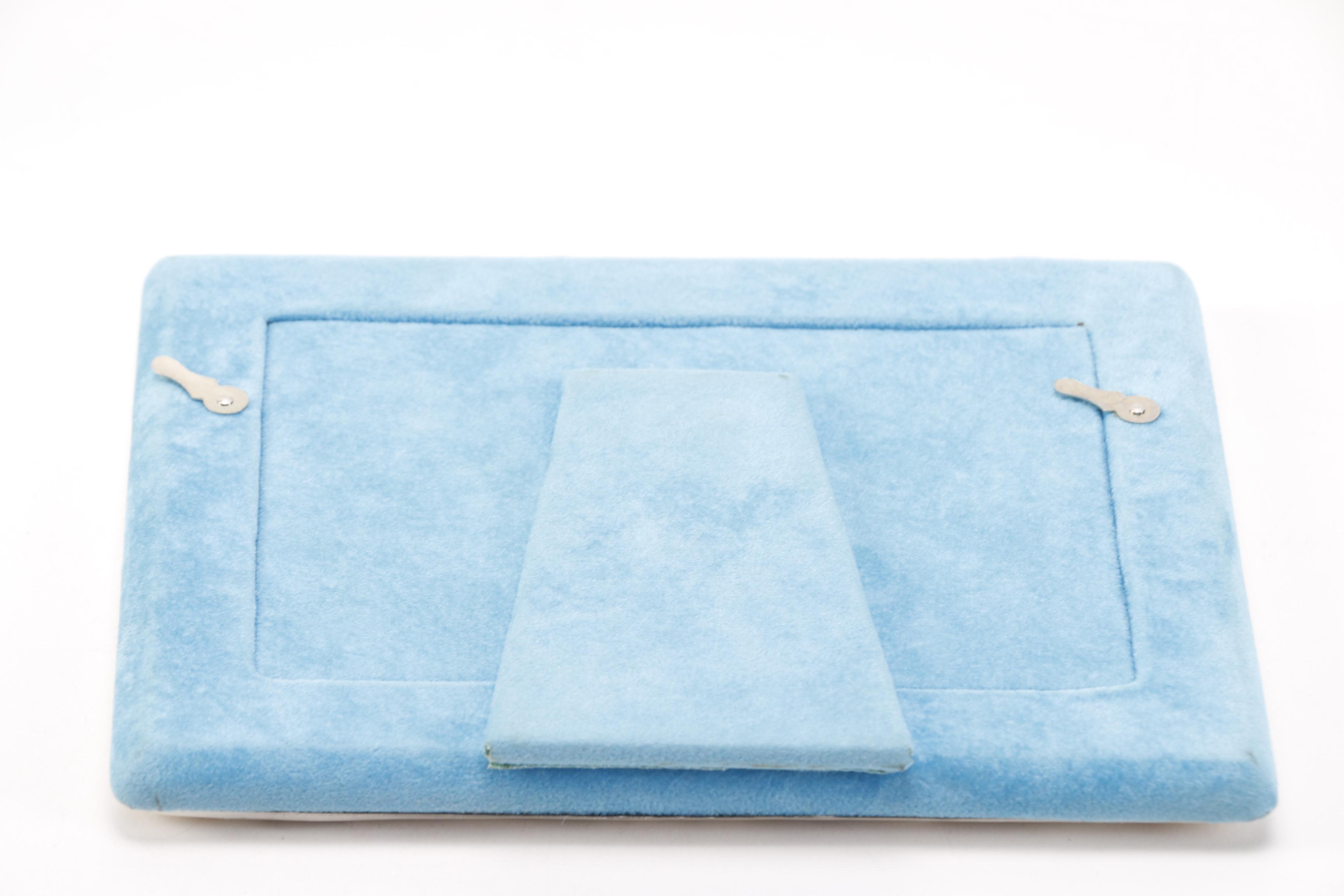 Sterling Silver Picture Frame With Decorative Fish