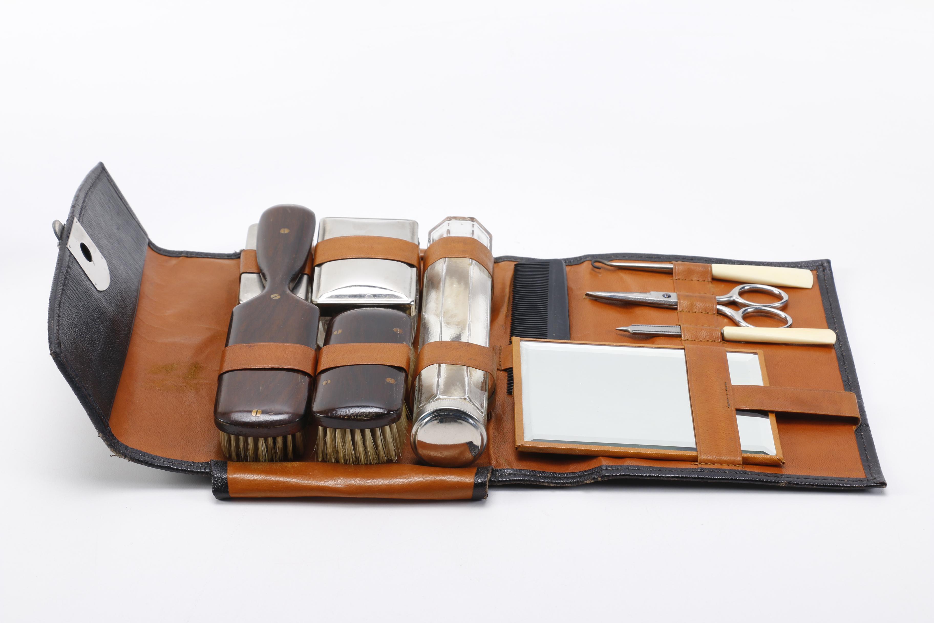 Men's Vintage Grooming Travel Set