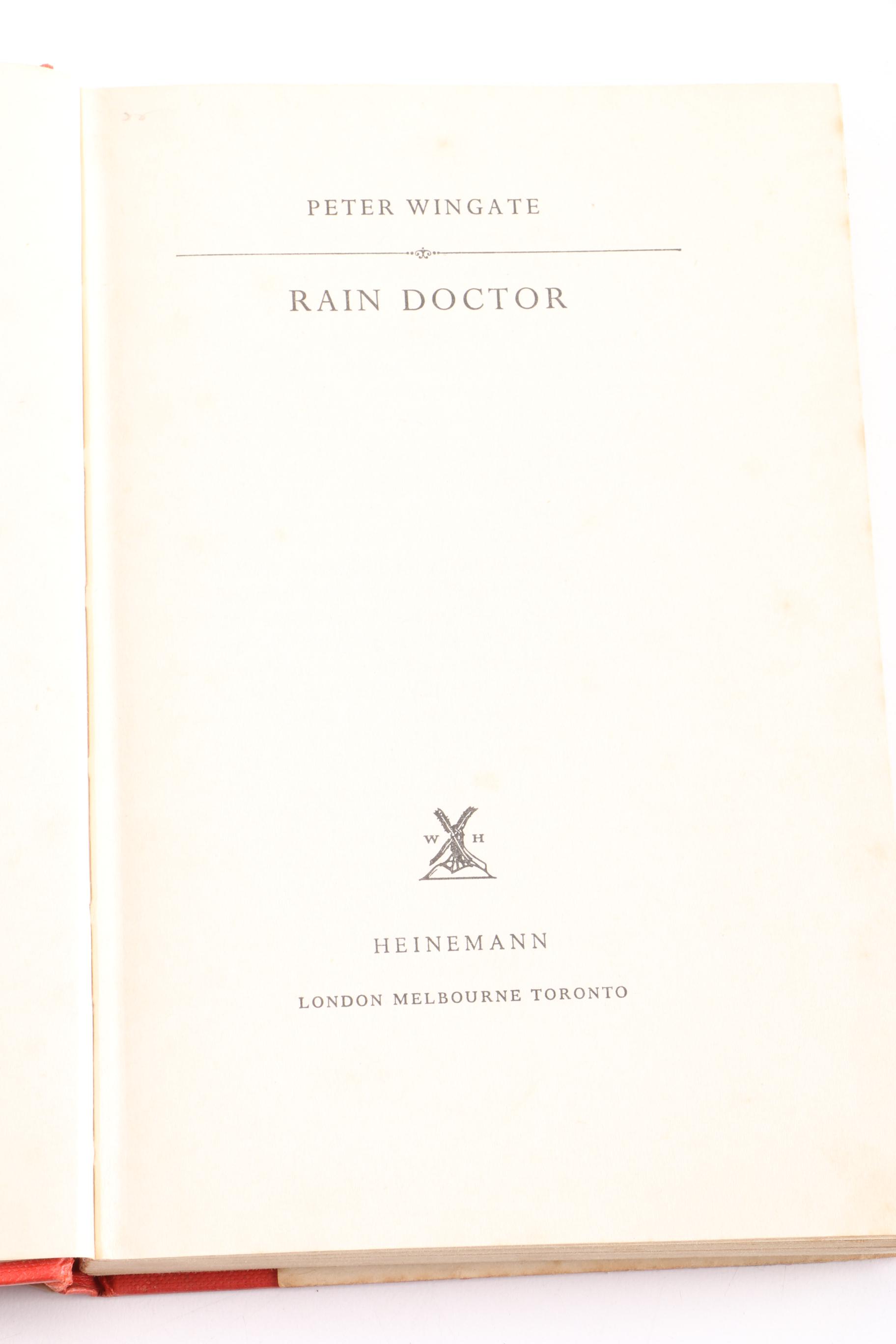 "Rain Doctor" by Peter Wingate and "Doctor Dolittle's Garden" by Hugh Lofting