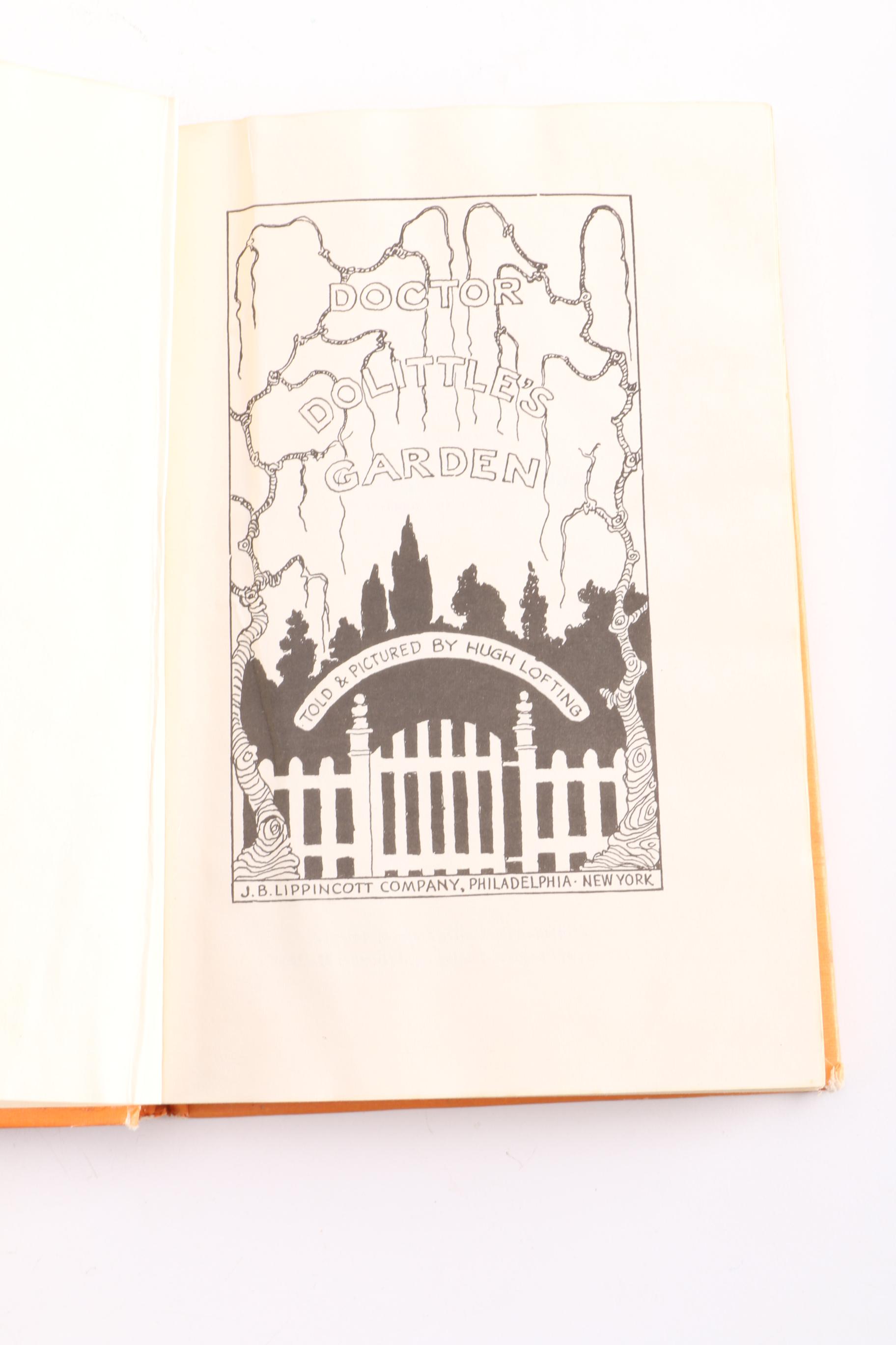 "Rain Doctor" by Peter Wingate and "Doctor Dolittle's Garden" by Hugh Lofting