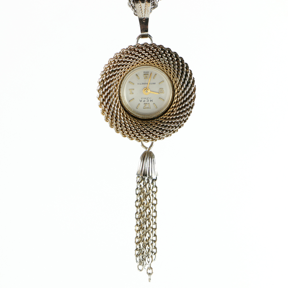 Vintage "Mepa 17 Jewels" Swiss Watch Necklace