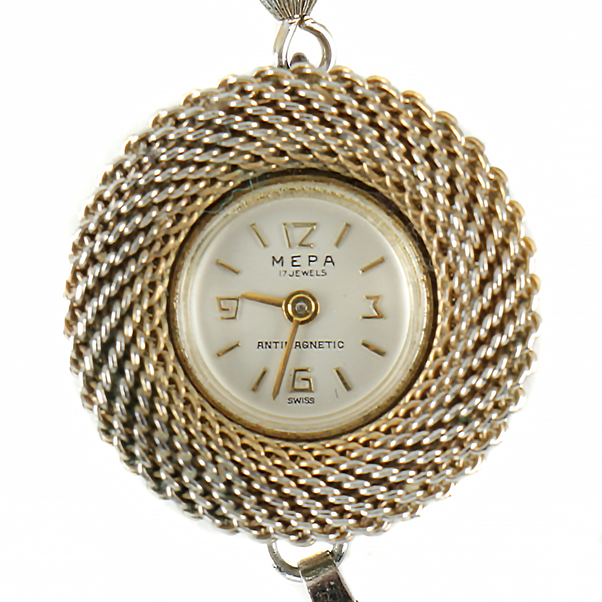 Vintage "Mepa 17 Jewels" Swiss Watch Necklace