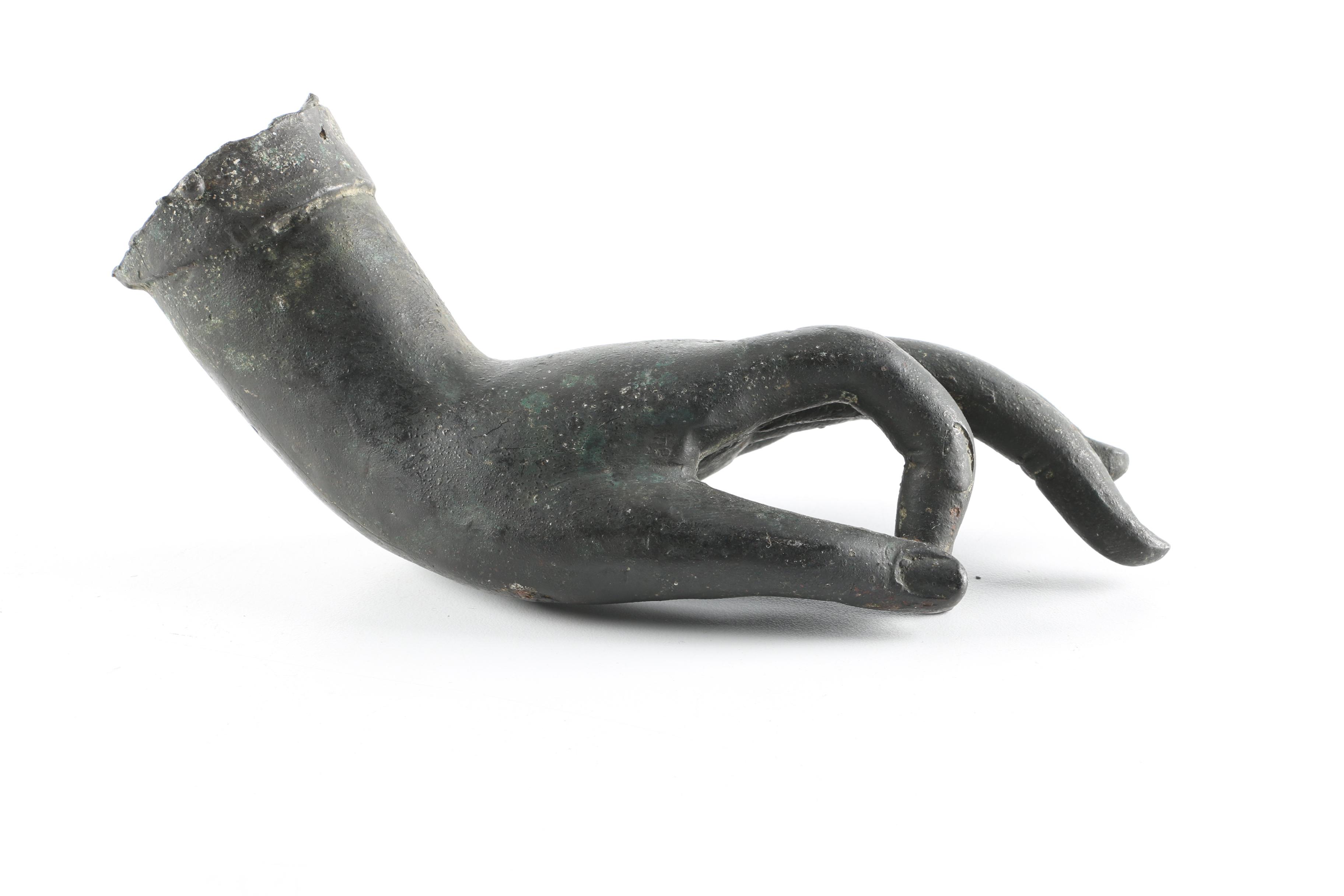 Thai Cast Iron Sculpture of a Hand