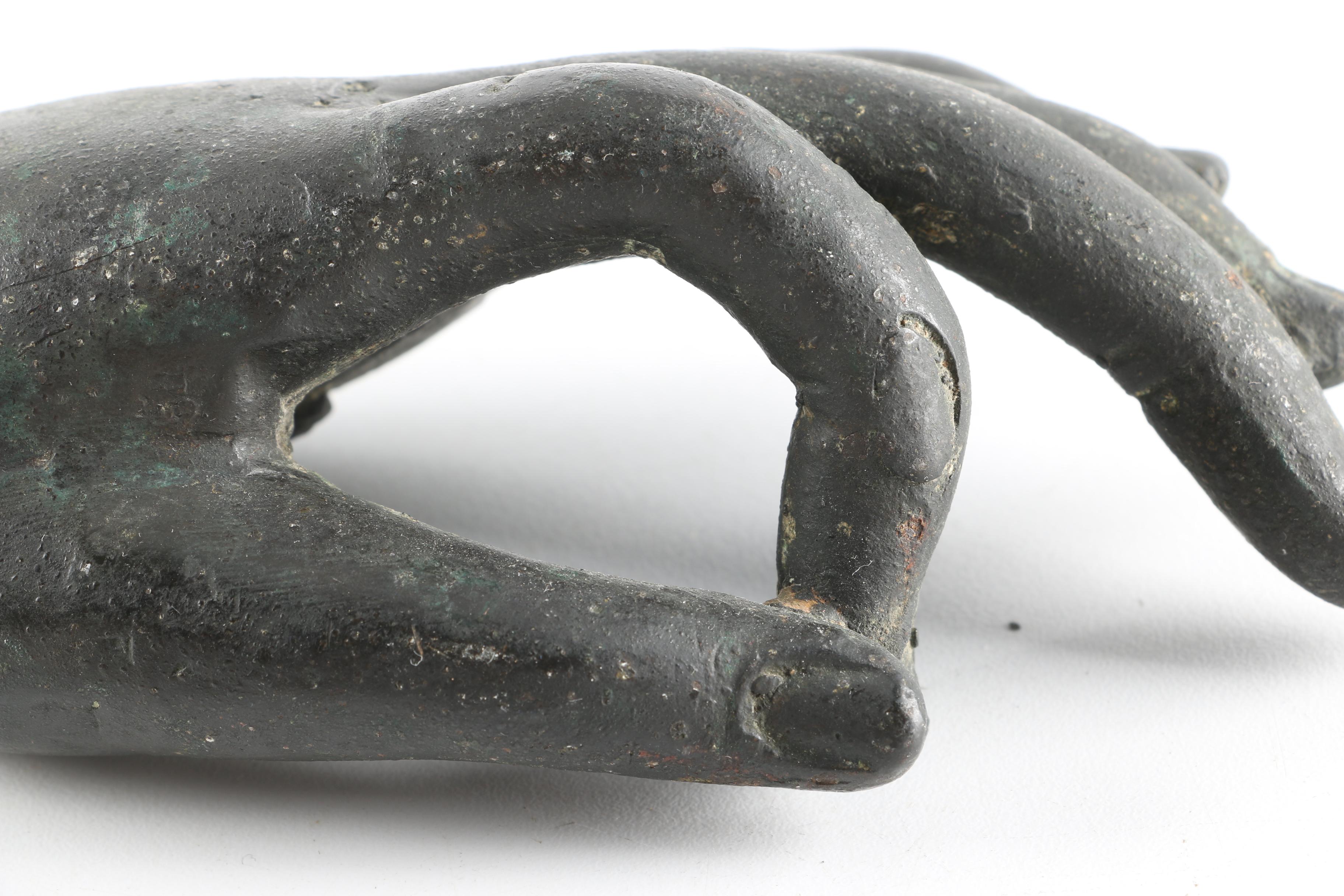 Thai Cast Iron Sculpture of a Hand