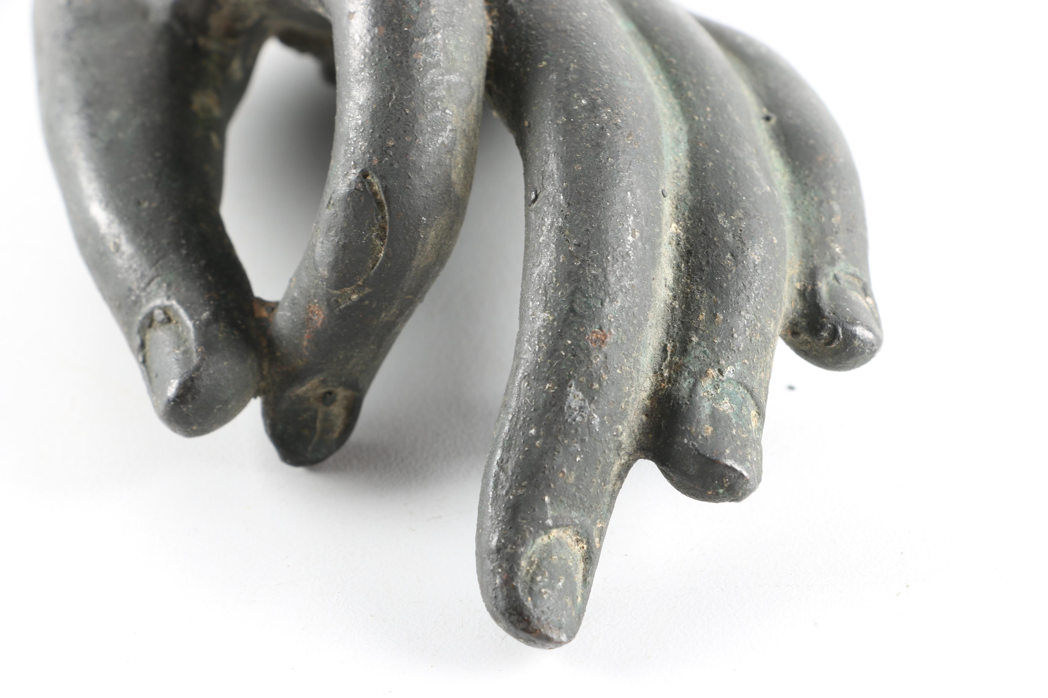 Thai Cast Iron Sculpture of a Hand