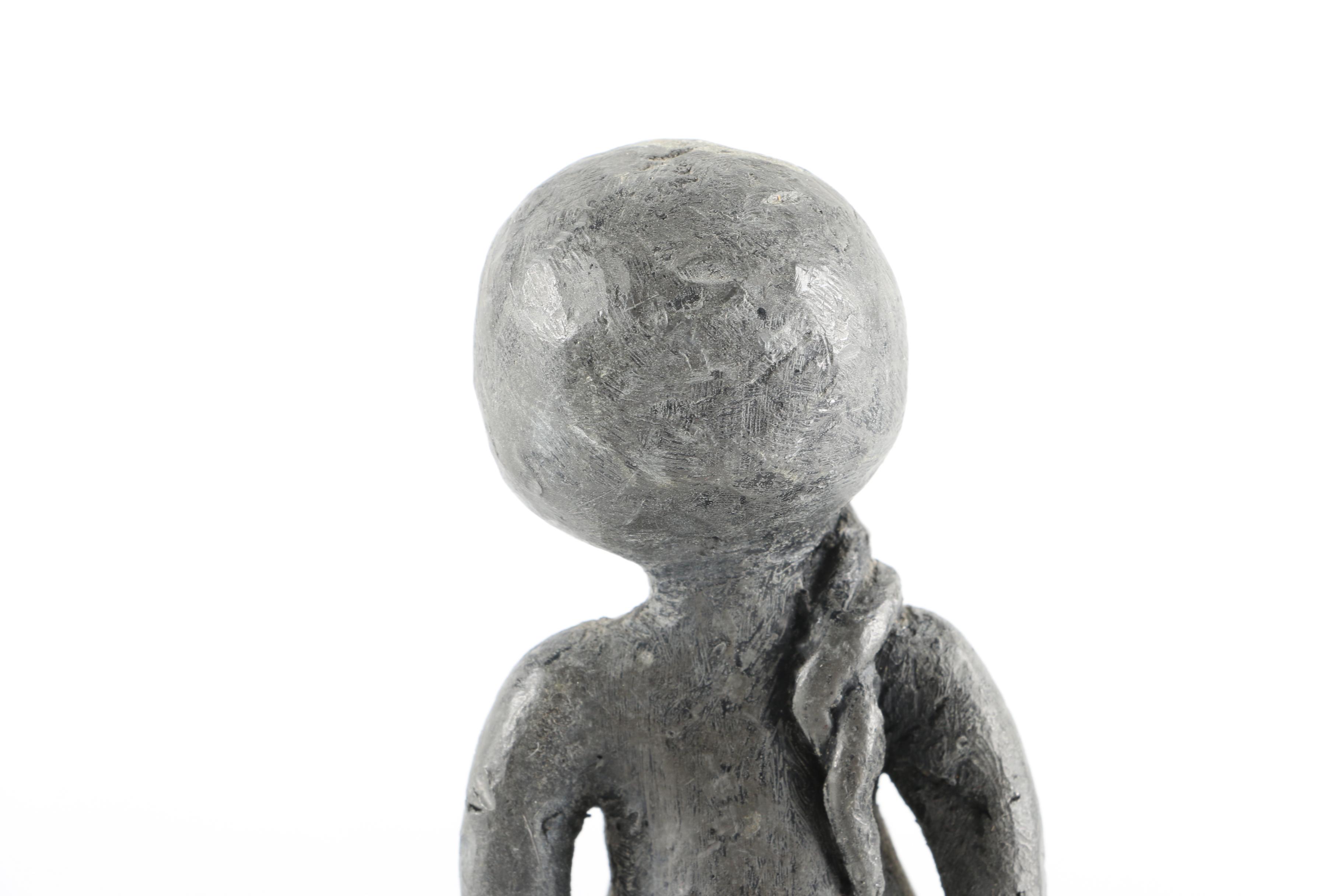 William Lattimer Cast Lead Sculpture of a Young Girl