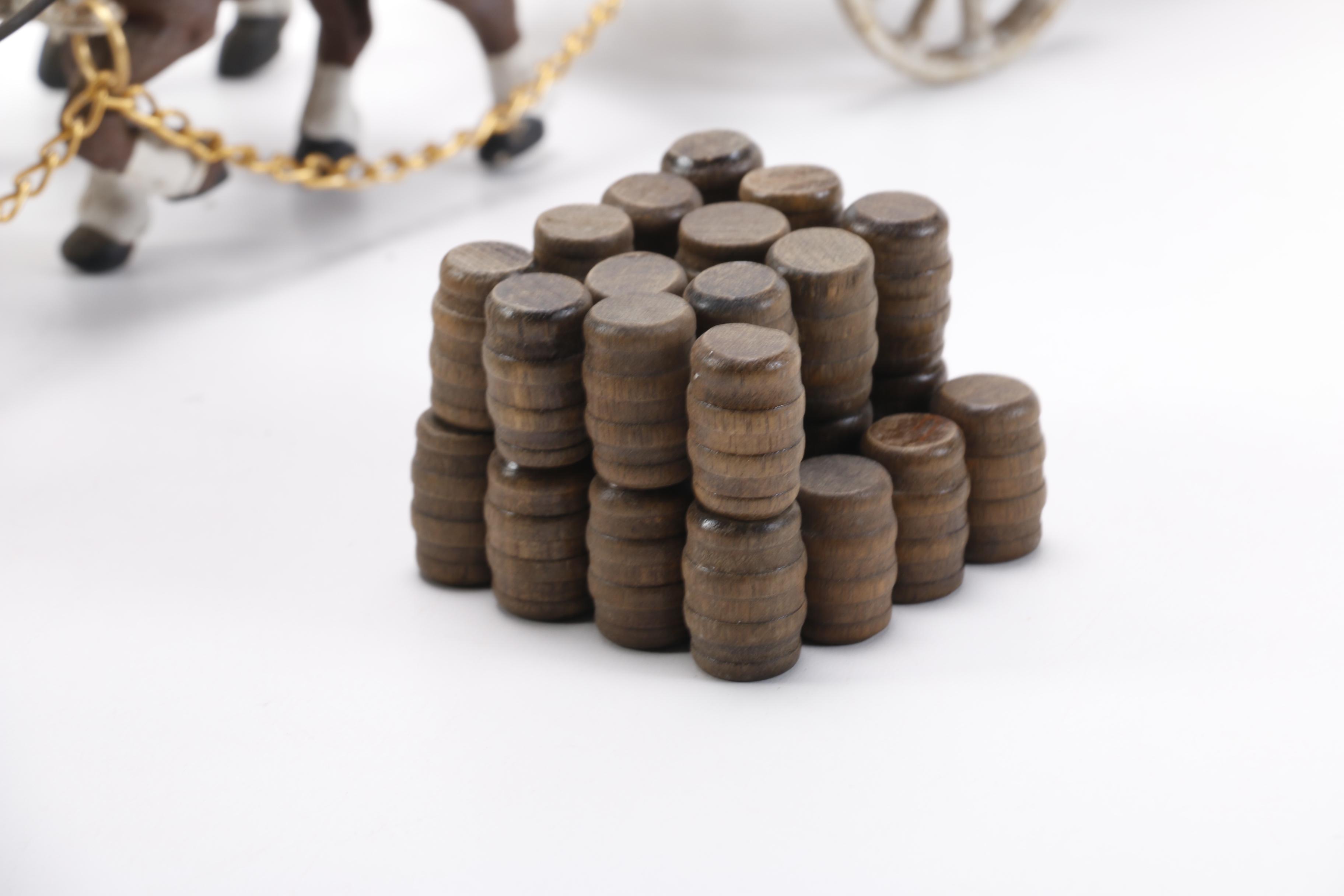 Vintage Toy Replica Cast Iron Beer Wagon