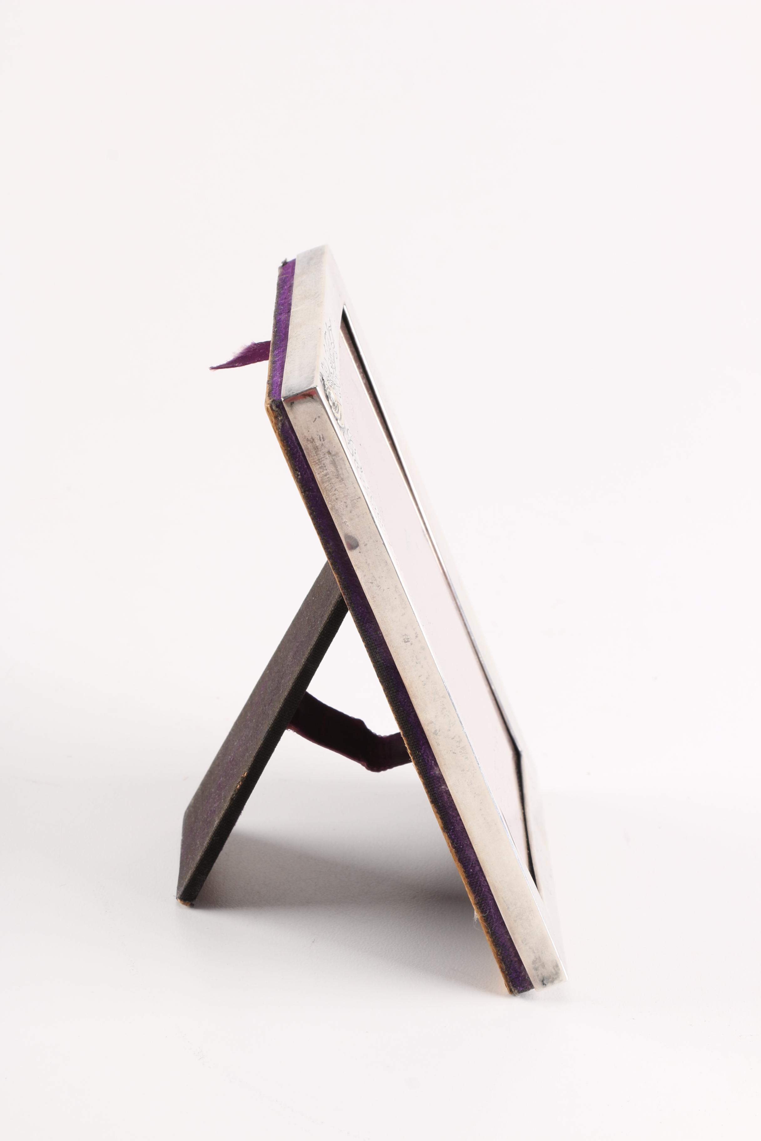 Sterling Silver Picture Frame With 18K Inlay