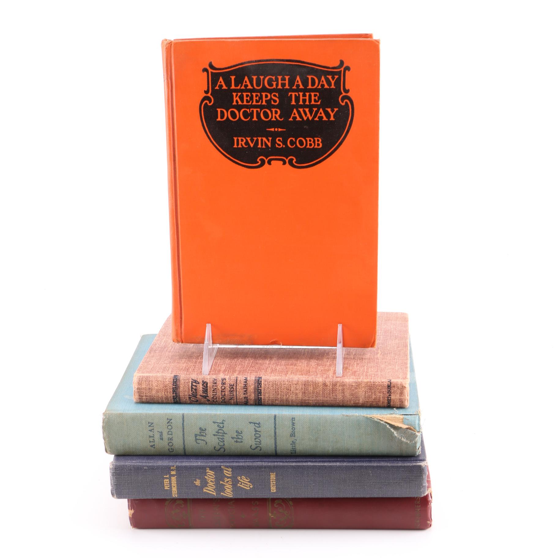 Mid Century Doctor Themed Books, Featuring 1955 Cherry Ames Book