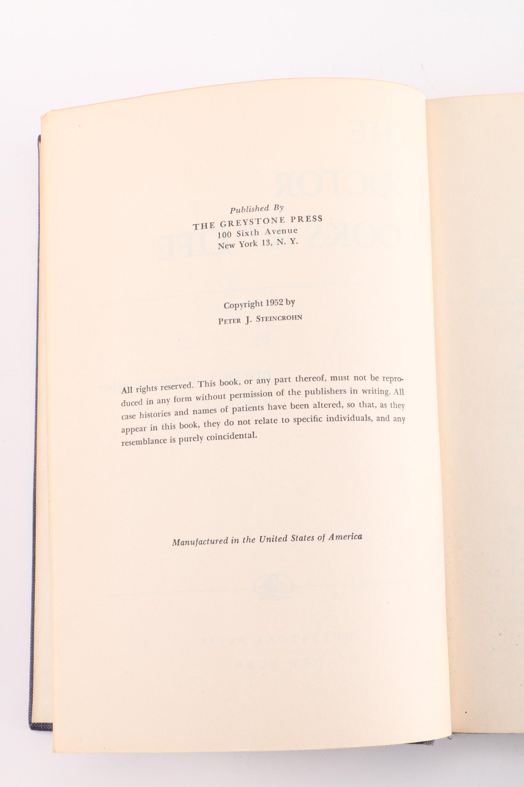 Mid Century Doctor Themed Books, Featuring 1955 Cherry Ames Book