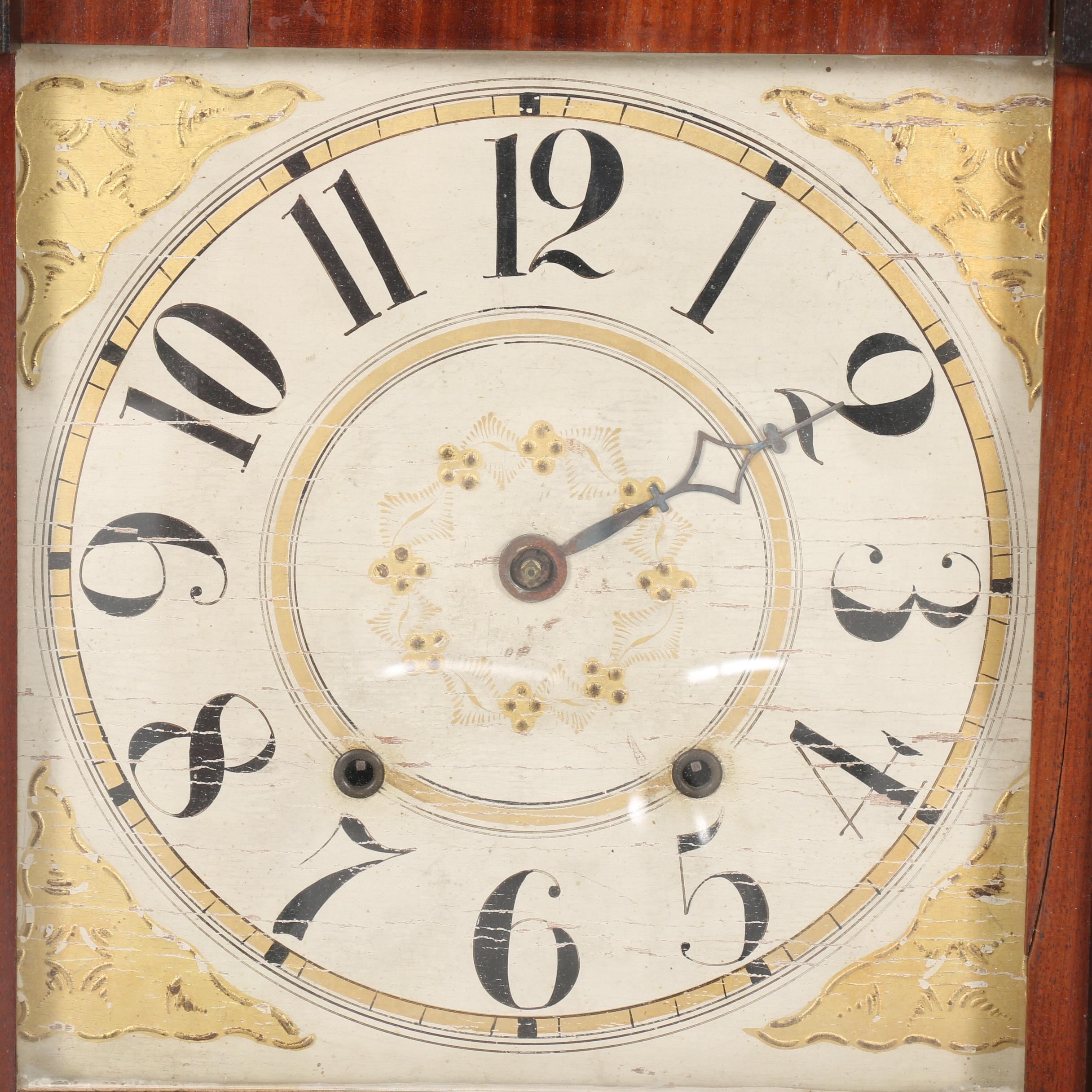 Antique Seth Thomas Style Wooden Shelf Clock