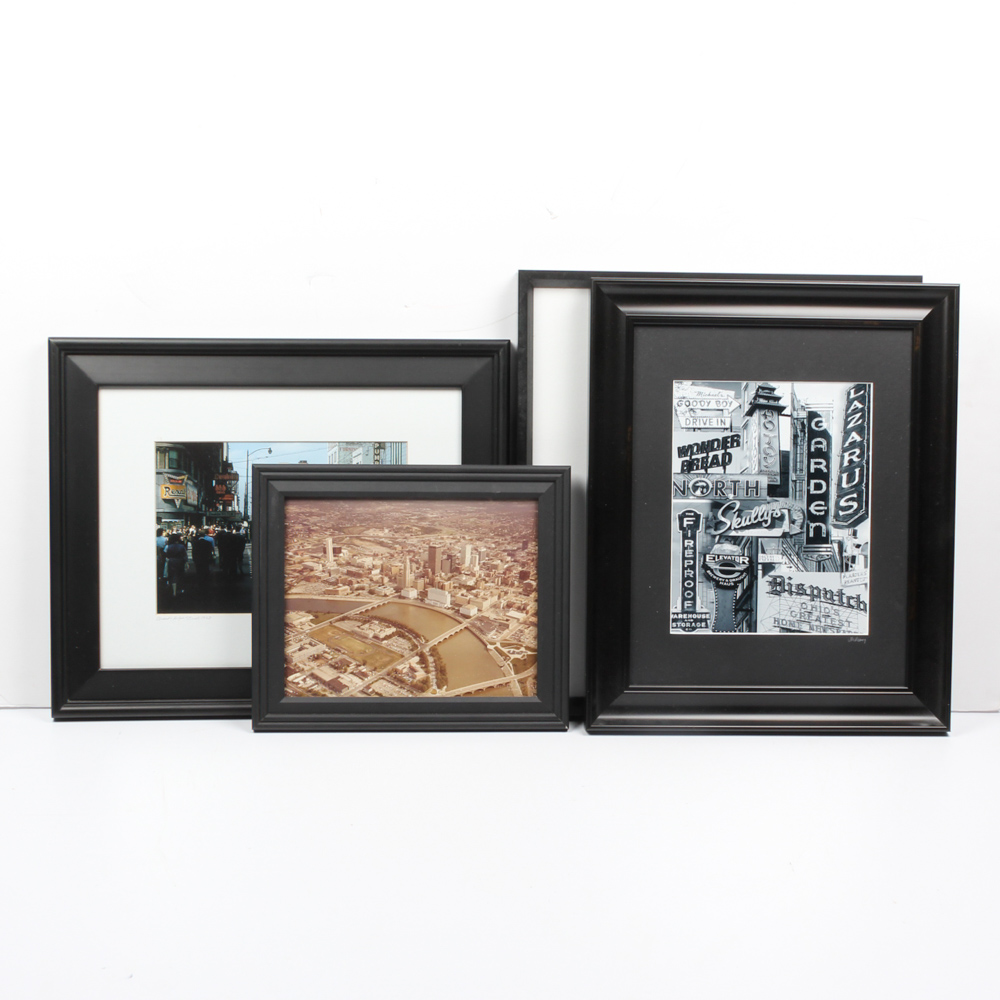 Vintage Columbus Ohio Framed Photographs
