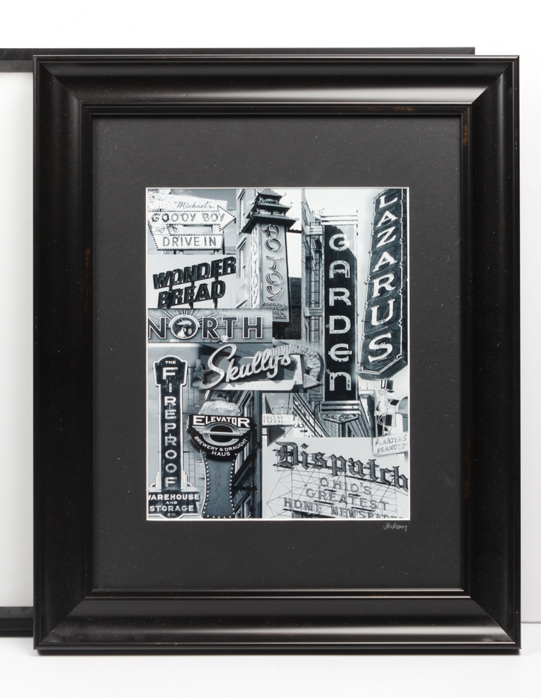 Vintage Columbus Ohio Framed Photographs