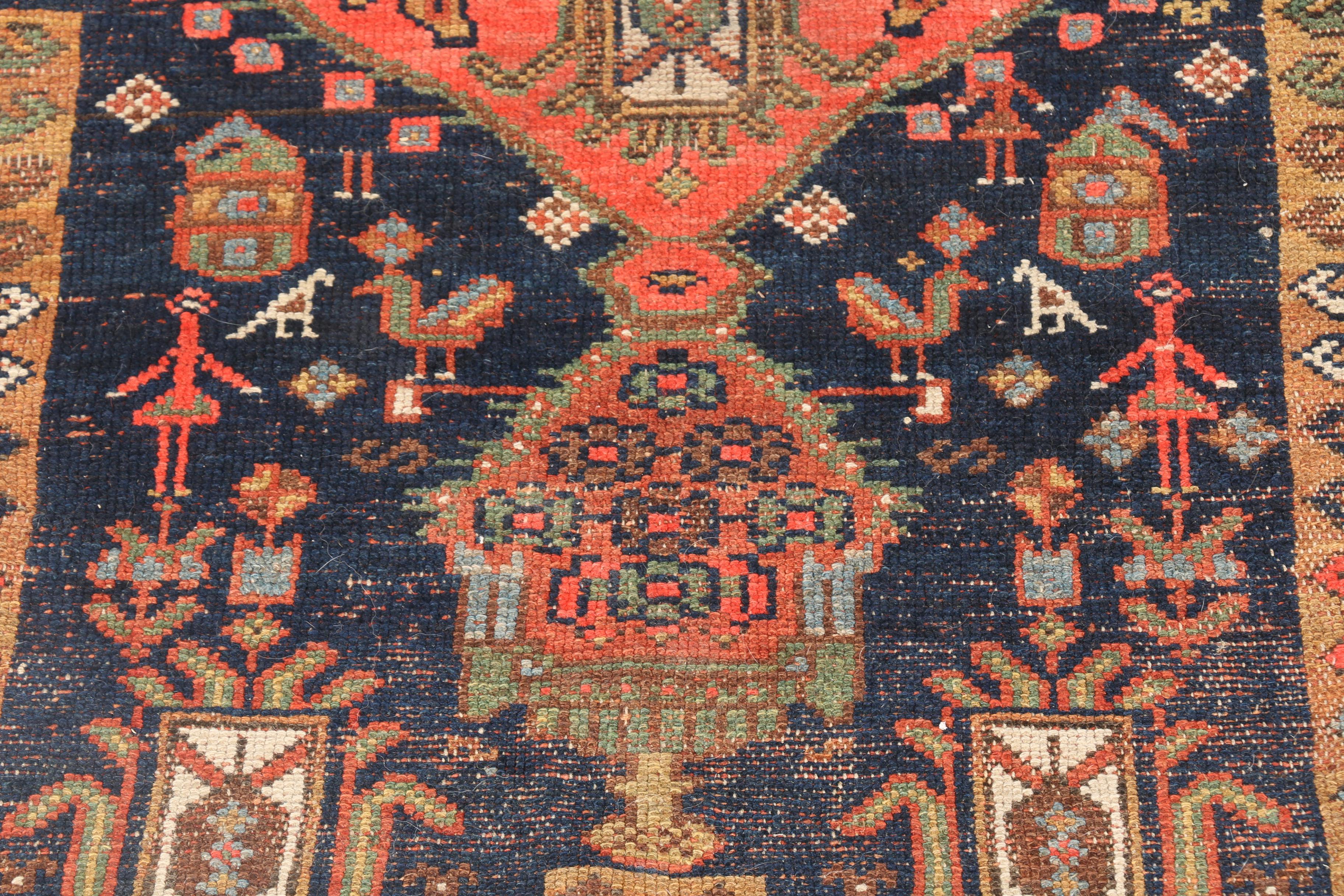 Antique Persian Qashqai Area Rug
