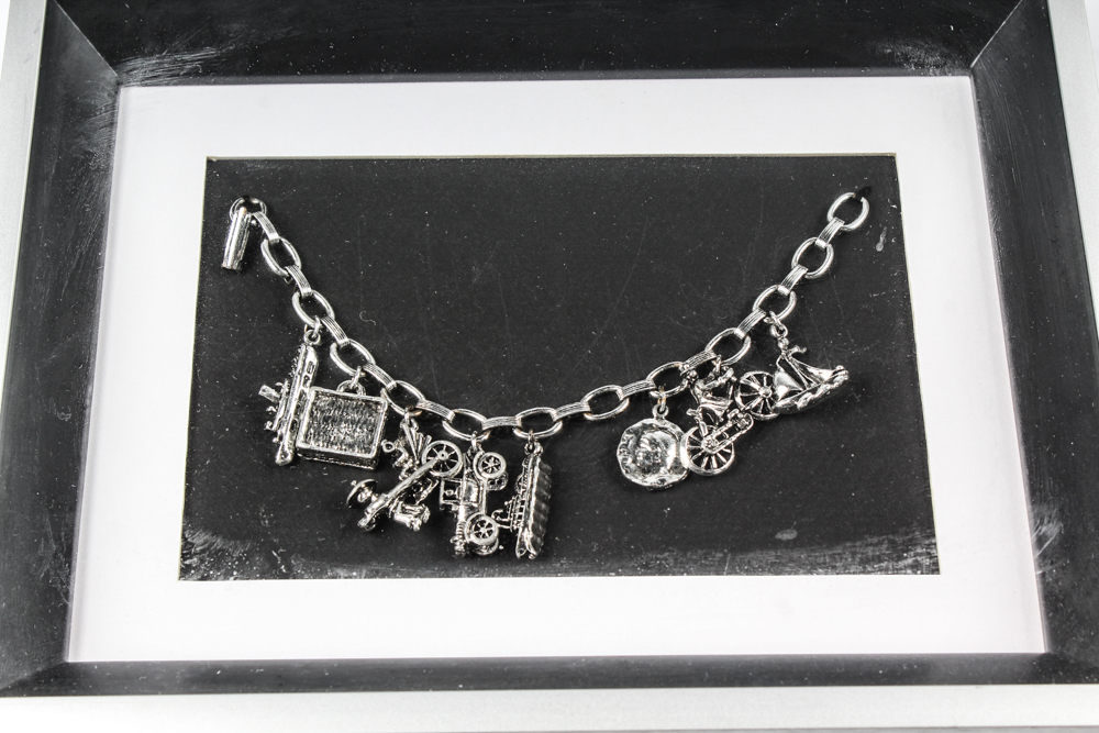Set of Three Framed Charm Bracelets