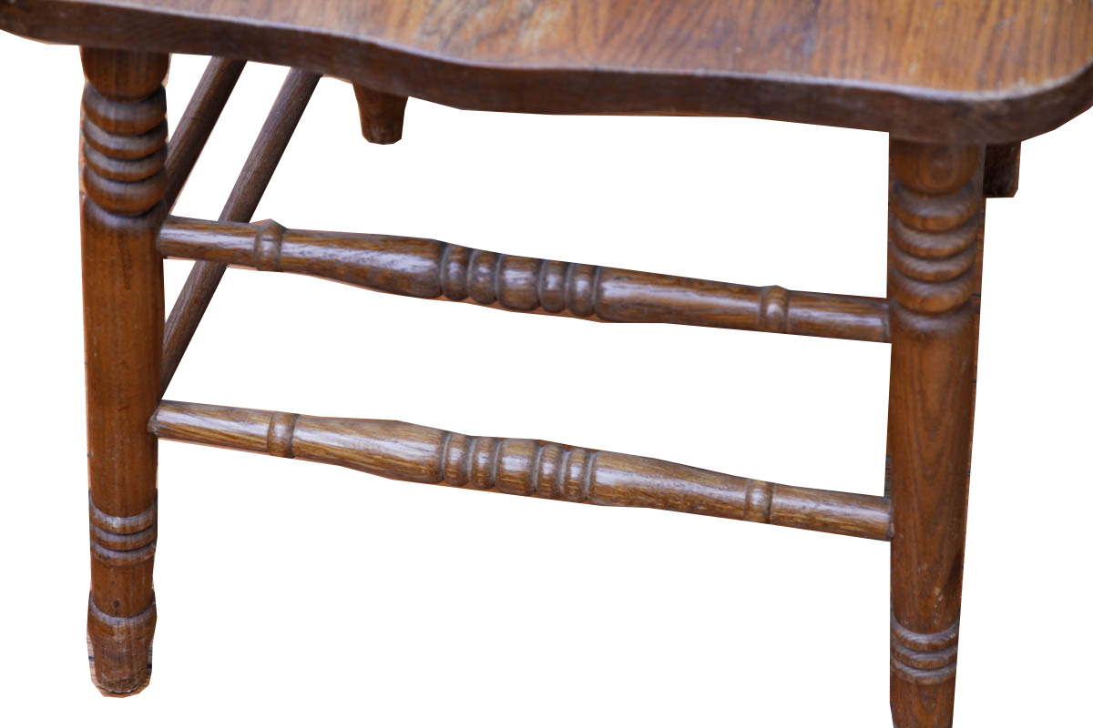 Pressed Back Oak Dining Chairs