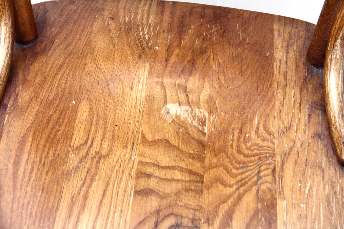 Pressed Back Oak Dining Chairs