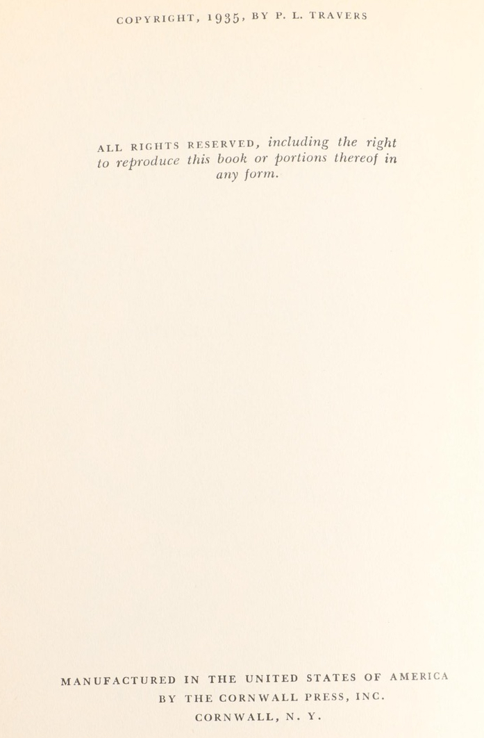 First American Editions "Mary Poppins" with Dust Jacket and "Mary Poppins Comes Back" by P.L. Travers