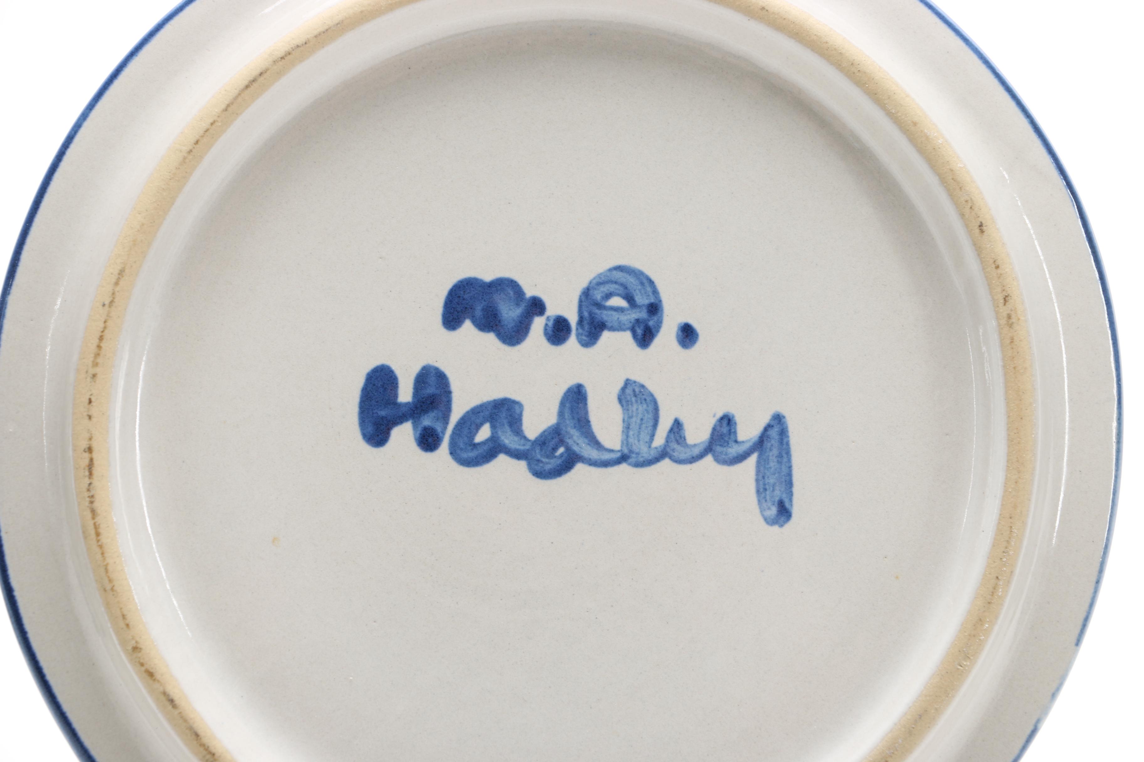 M. A. Hadley "Country Scene Blue" Tableware
