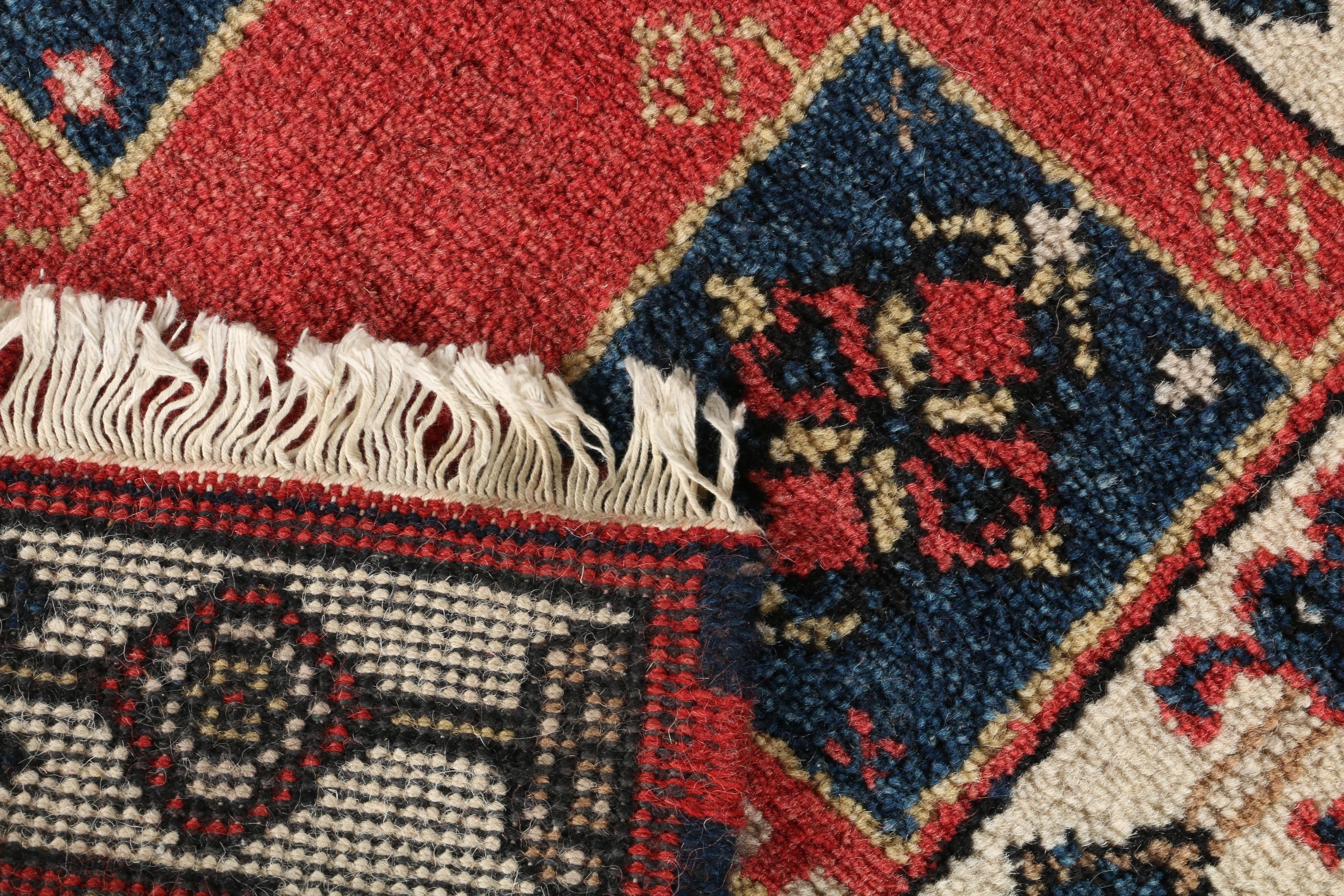 Power Loomed Indo-Caucasian Kazak Style Accent Rug