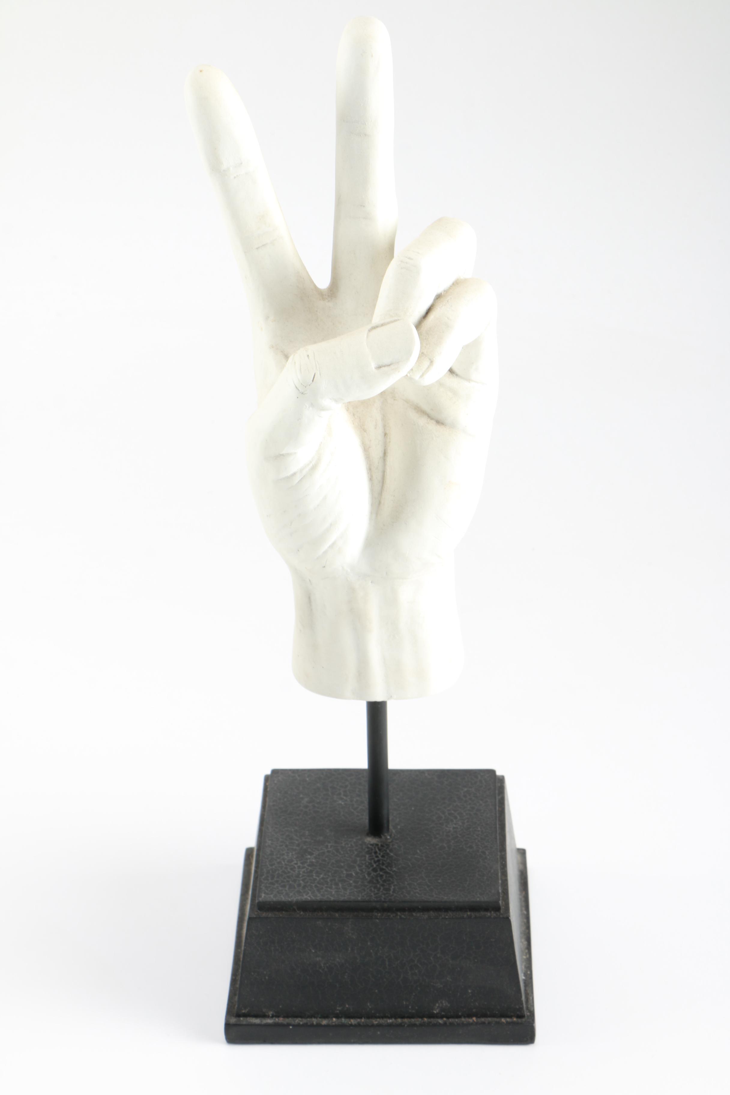 Plaster Sculptures of Hands