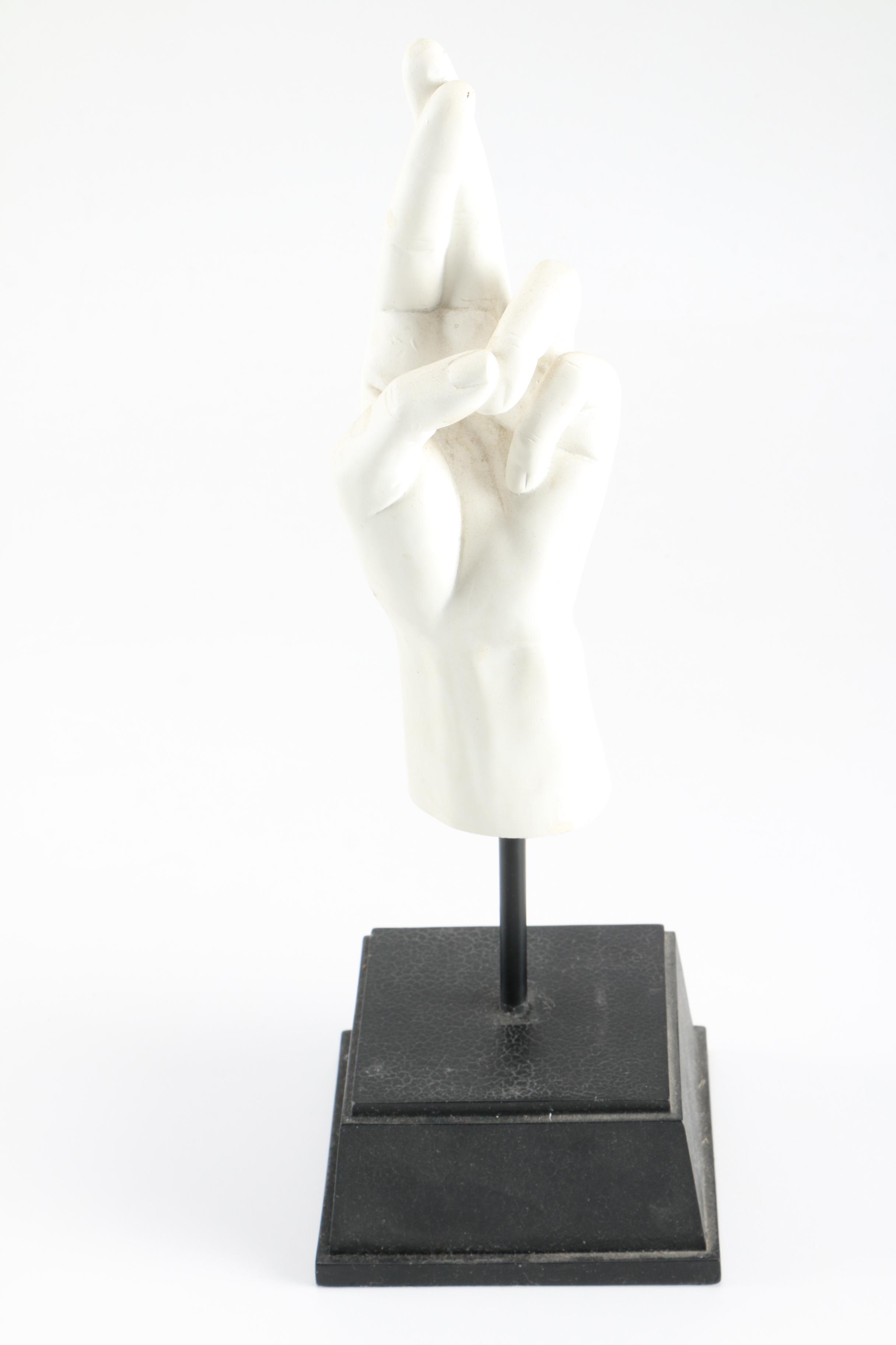 Plaster Sculptures of Hands