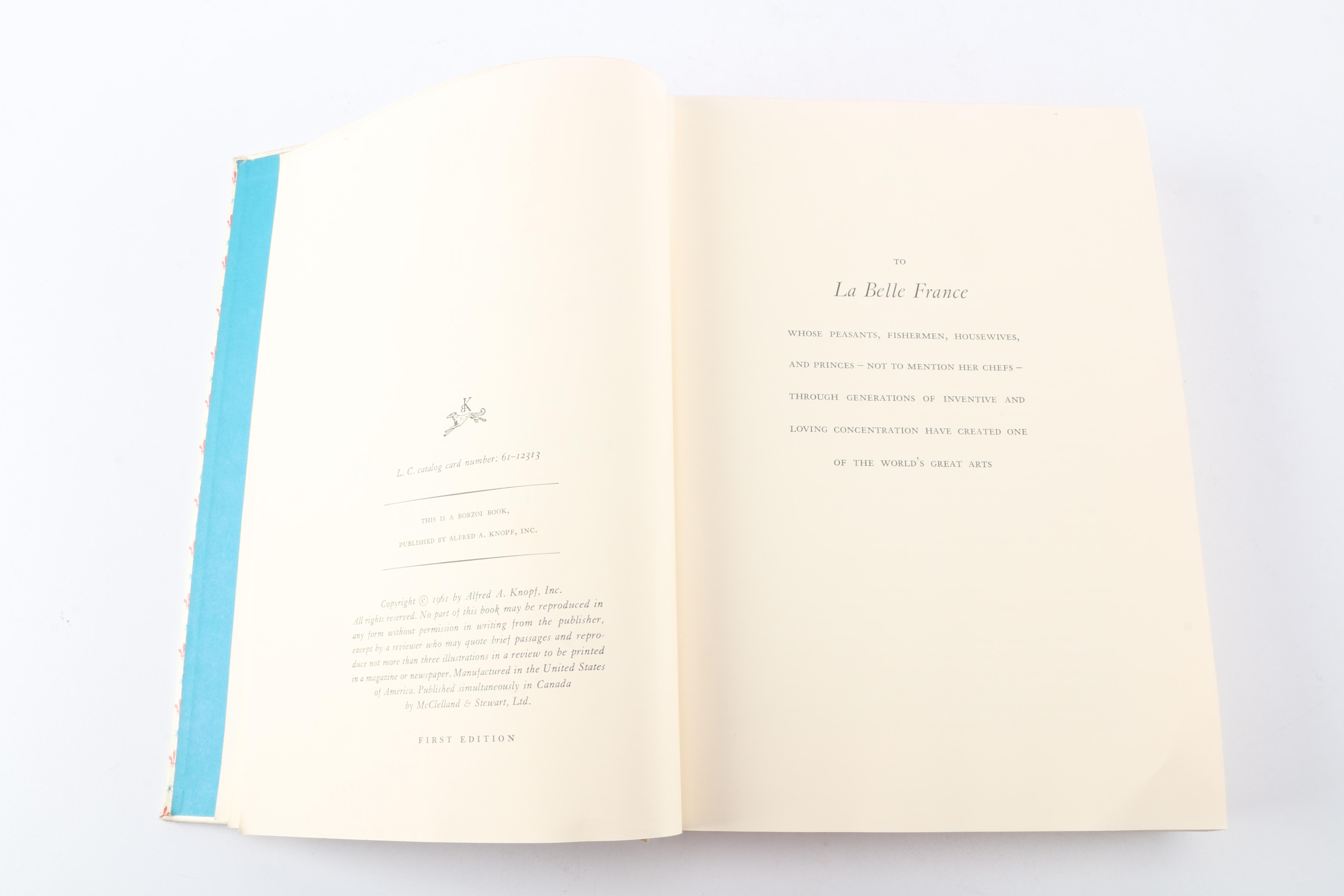 1961 First Edition "Mastering the Art of French Cooking" by Simone Beck, Louisette Bertholle and Julia Child