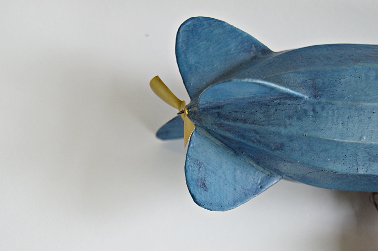 Antique German Paper Mache Santa and Dirigible Ornament