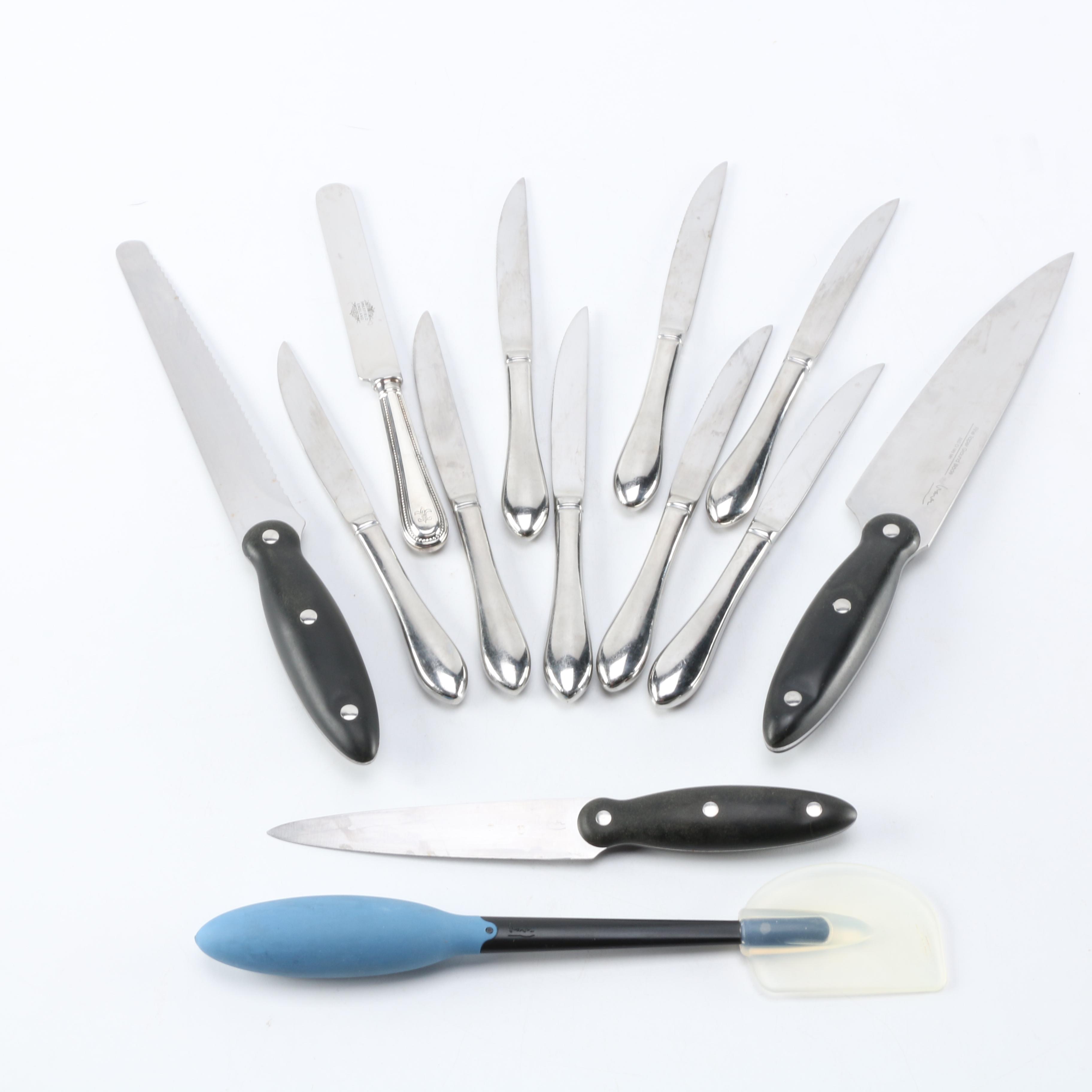 Kitchen Knife Collection With Spatula