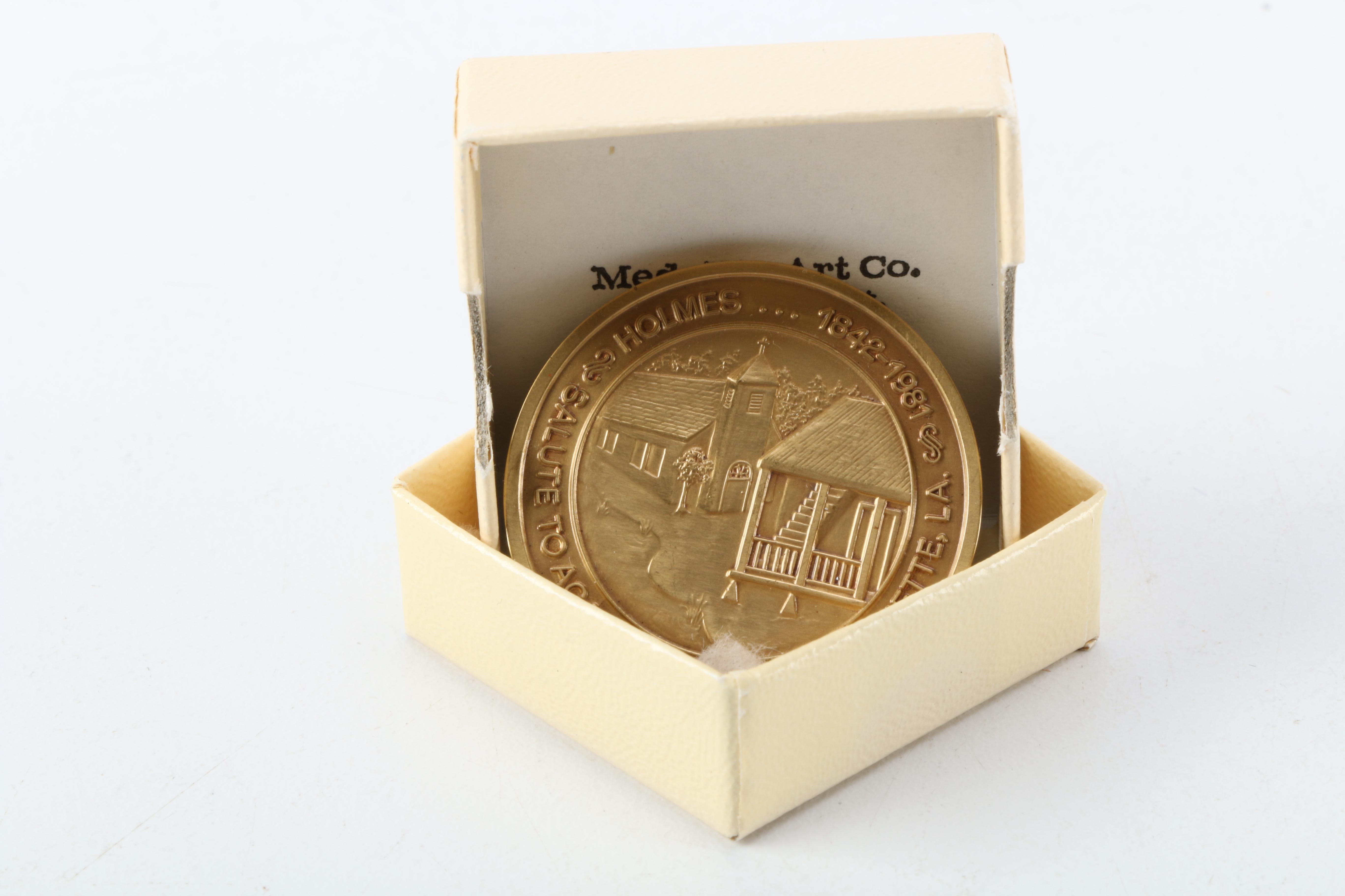 1969 Kentucky Derby Pin and 1981 D. H. Holmes Store Commemorative Medal