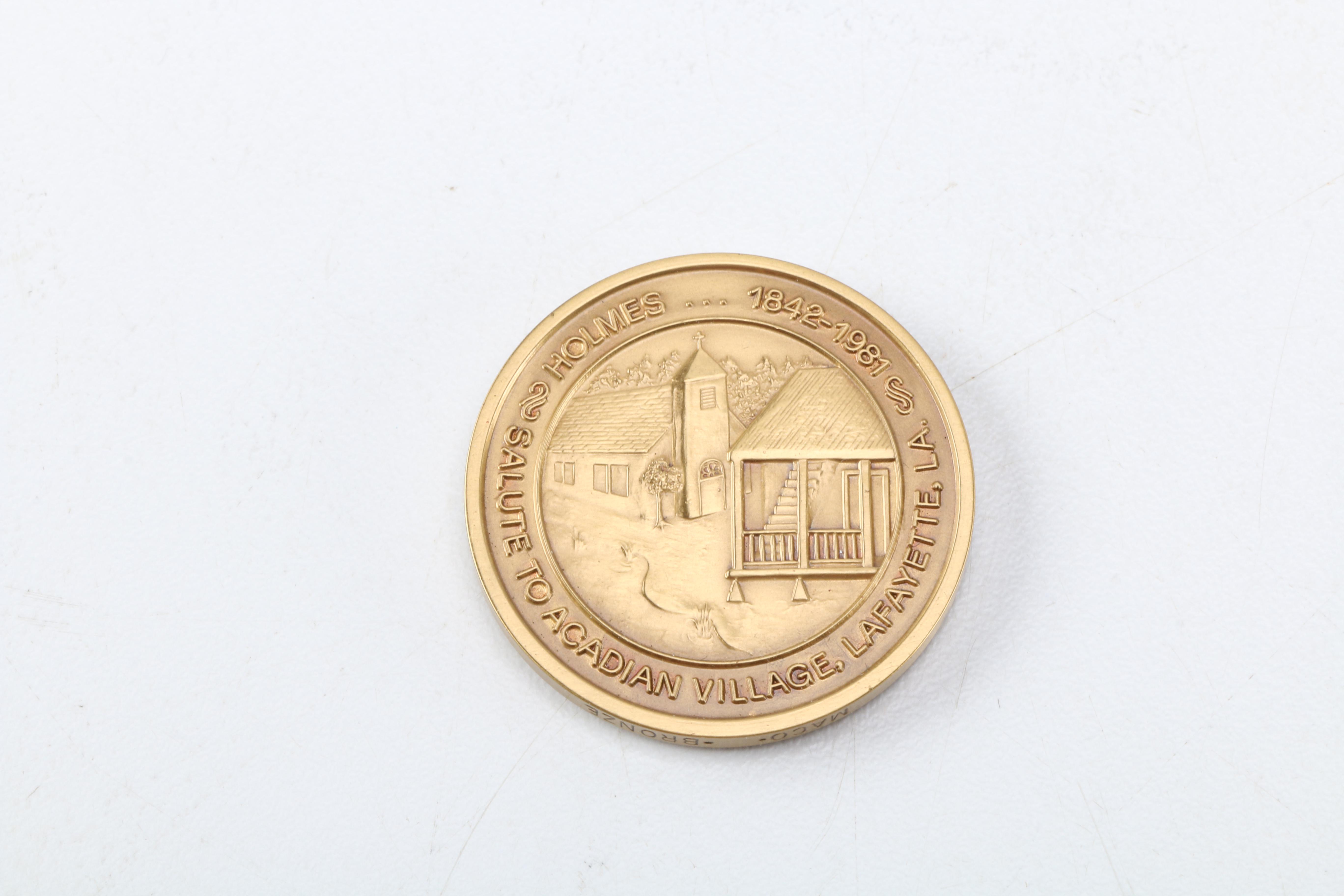 1969 Kentucky Derby Pin and 1981 D. H. Holmes Store Commemorative Medal