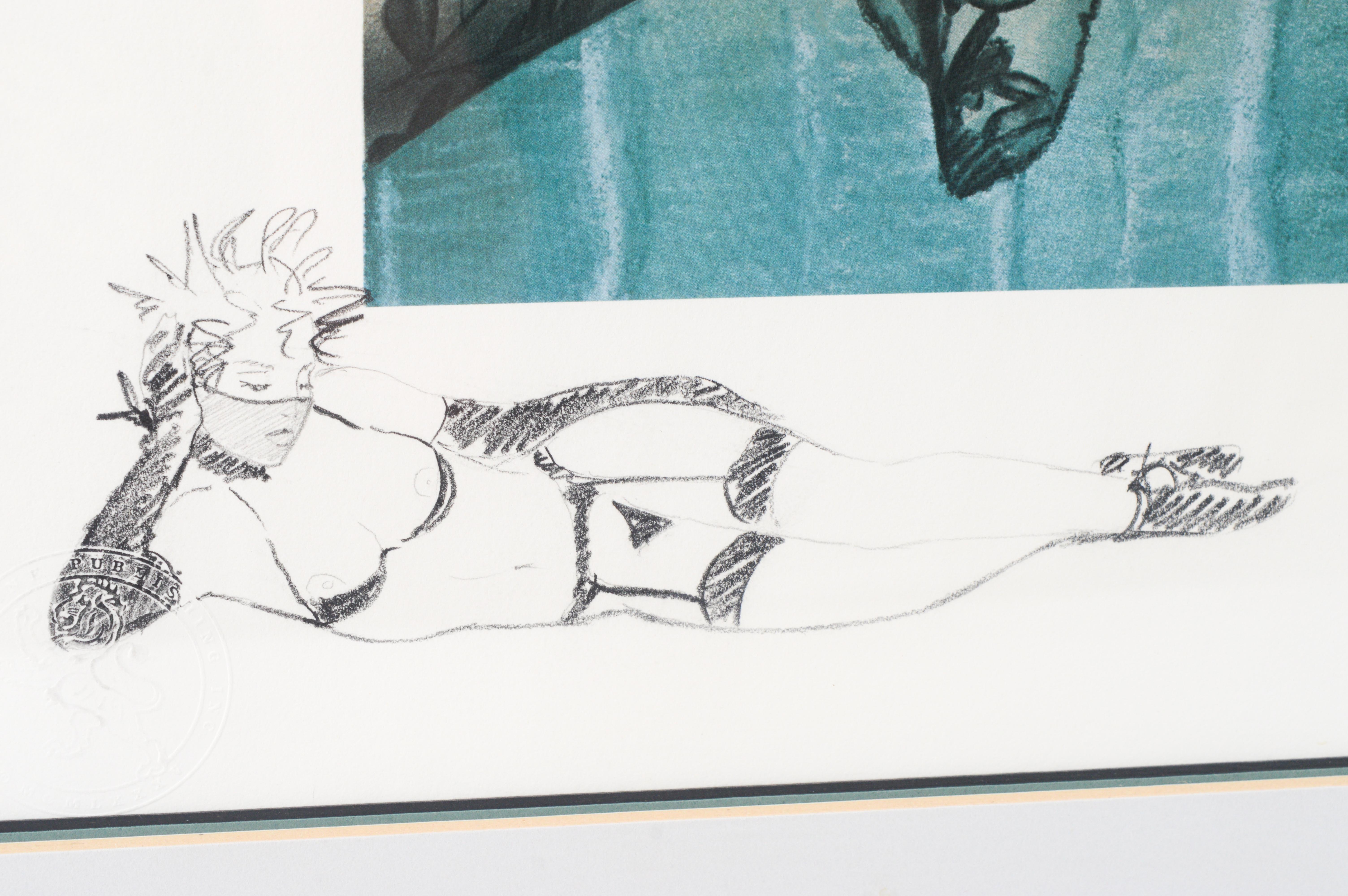 Olivia De Berardinis Limited Edition Lithograph "Kitty"